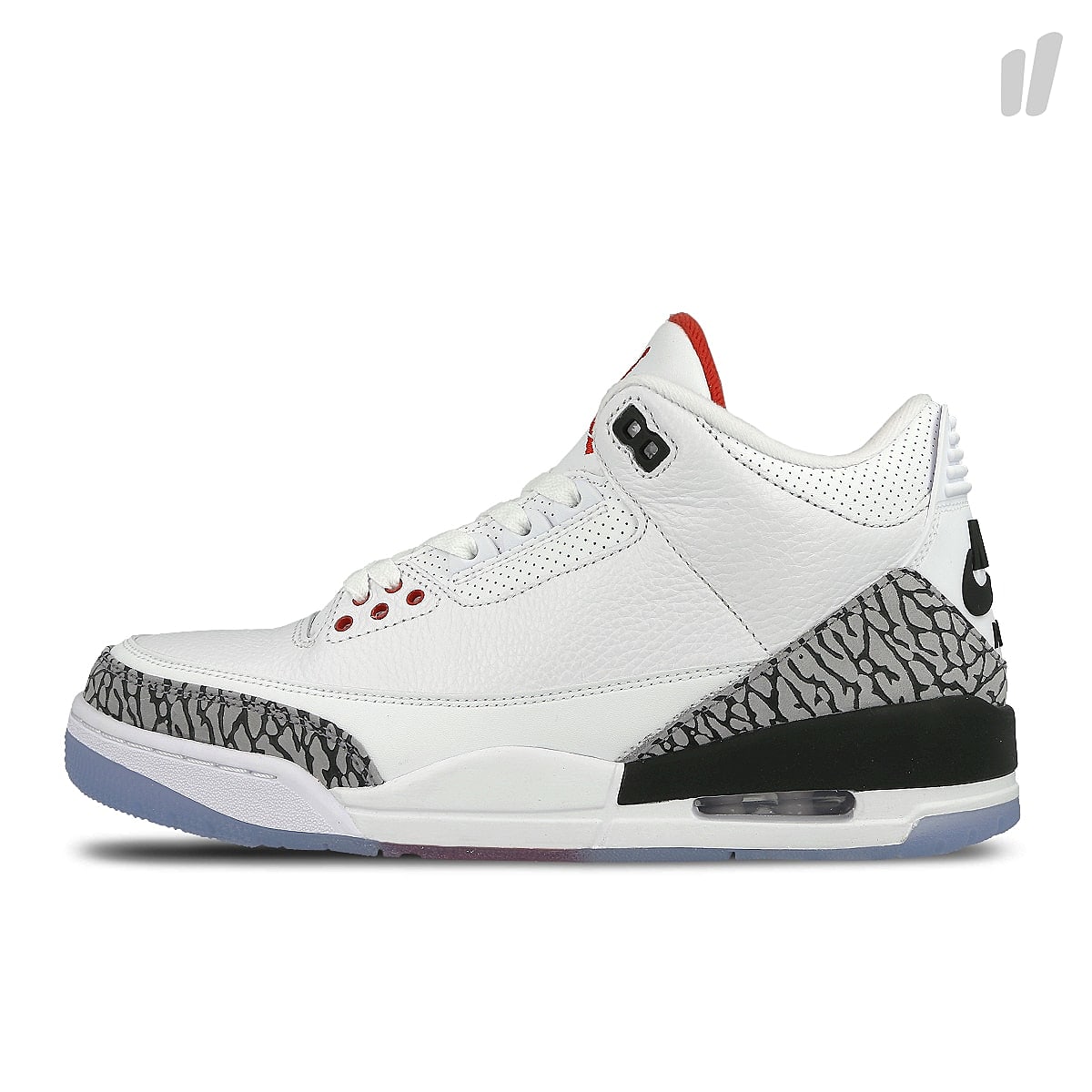 Jordan Air Jordan 3 Retro NRG White / Fire Red - Cement Grey Sneakers 923096 101 | Overkill