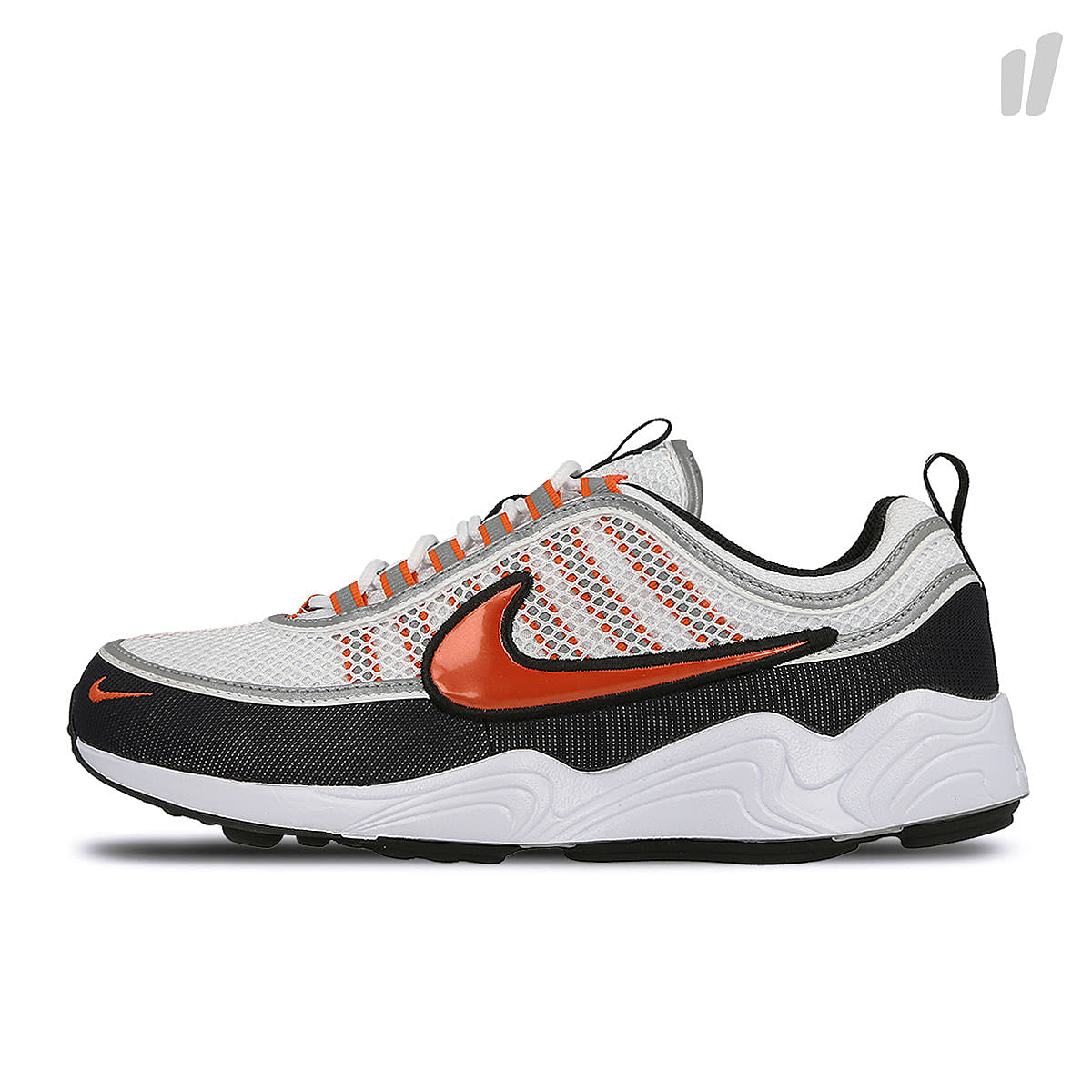 Nike air zoom spiridon `16 White / Team Orange - Black - Metallic Silver Sneakers 926955 106 | Overkill