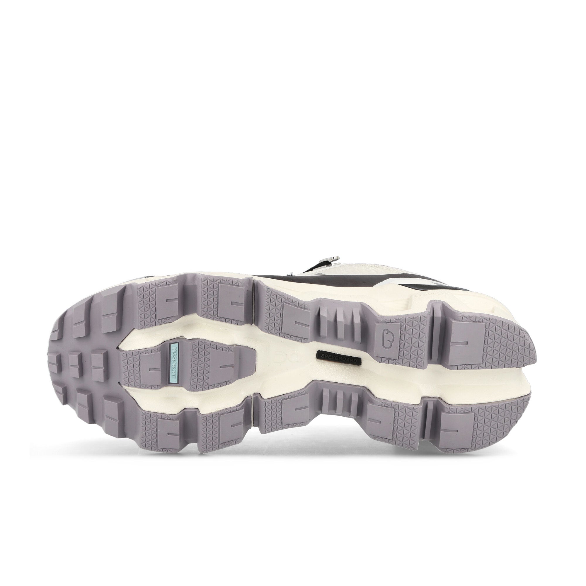 On W Cloudwander Waterproof Ivory-Black Low Top Sneakers Detail View 2 | Overkill