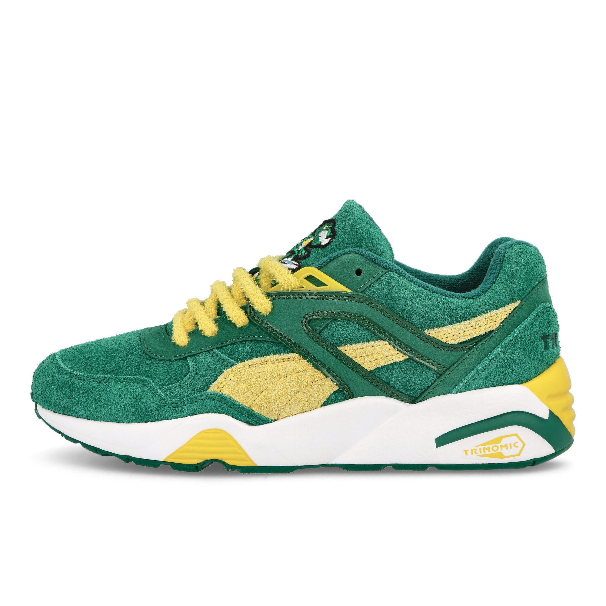 Puma R698 Super Evergreen - Sun Ray Yellow Low Top Sneakers 933871 01 | Overkill
