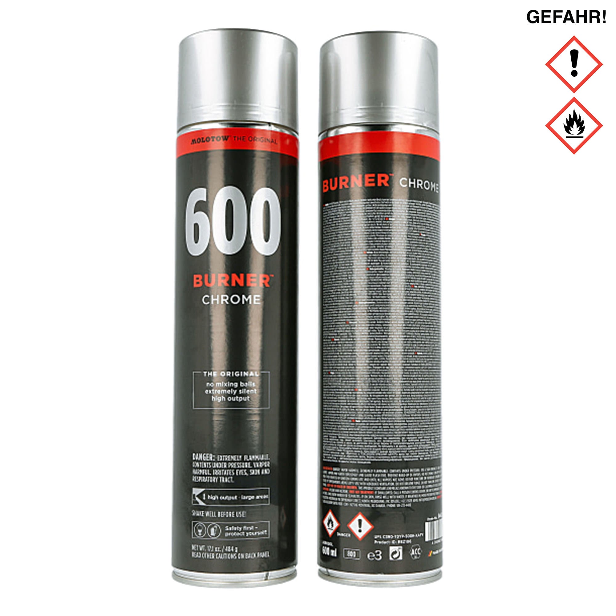 Molotow burner chrome 600 ml Cans 940397 | Overkill