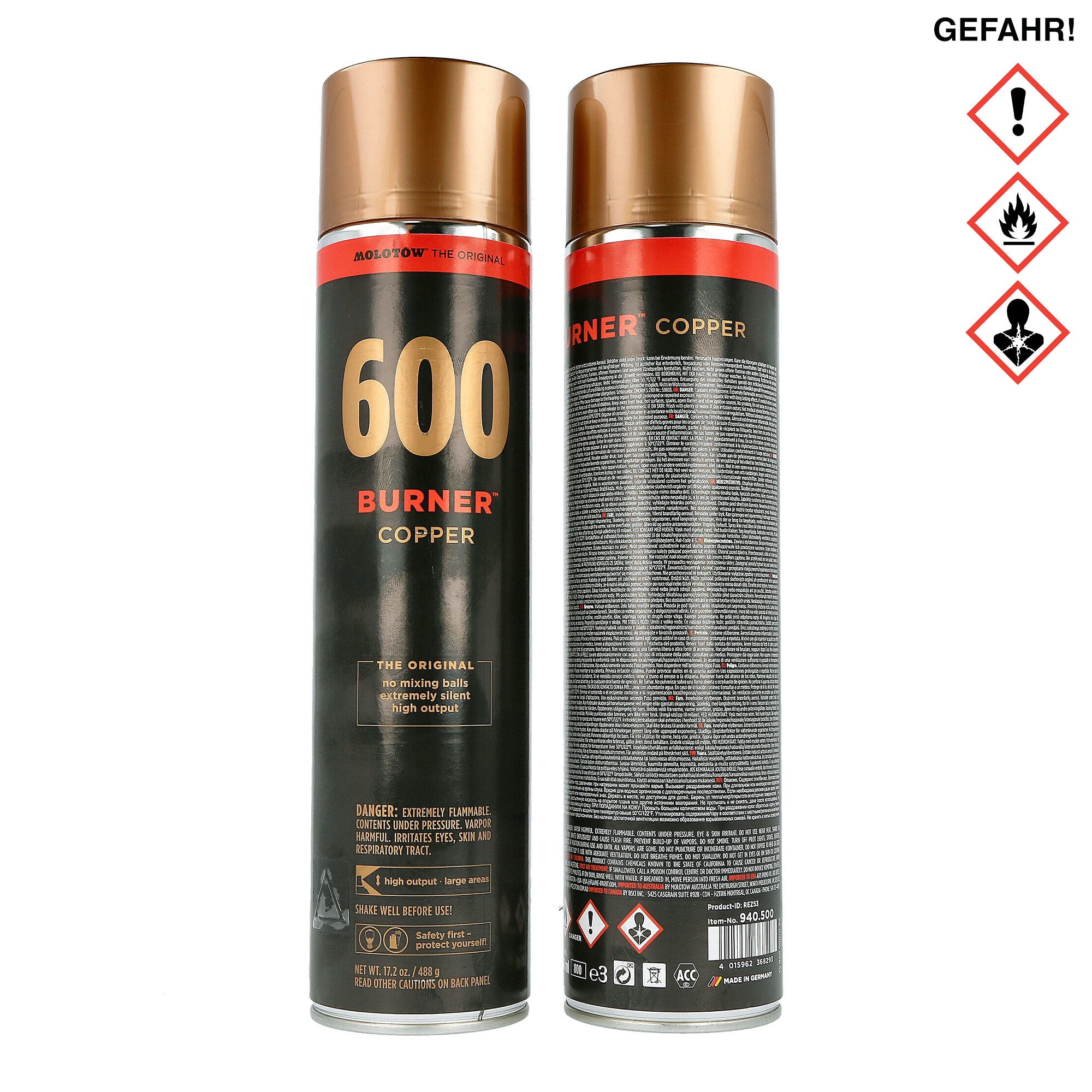 Molotow burner copper 600 ml Cans 940500 | Overkill