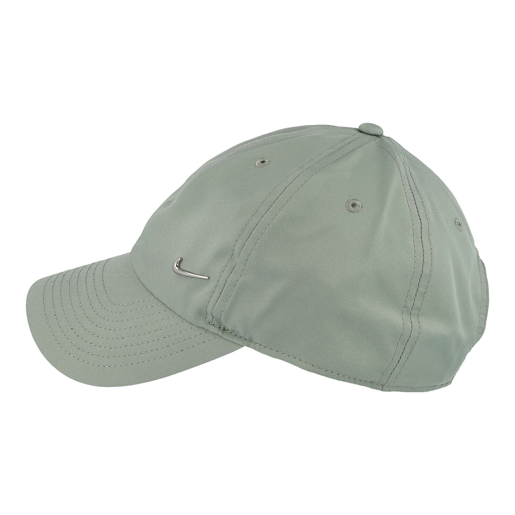 Nike NSW Heritage86 Metal Swoosh Cap Jade Smoke / Metallic Silver Caps Material | Overkill