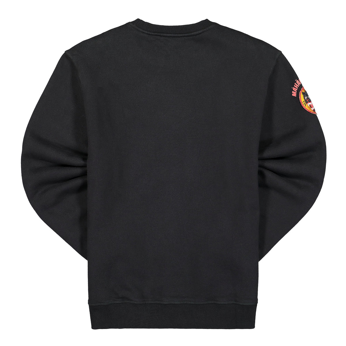 Maharishi Vintage Panther Patch Crew Sweat Black Sweatshirts Material | Overkill