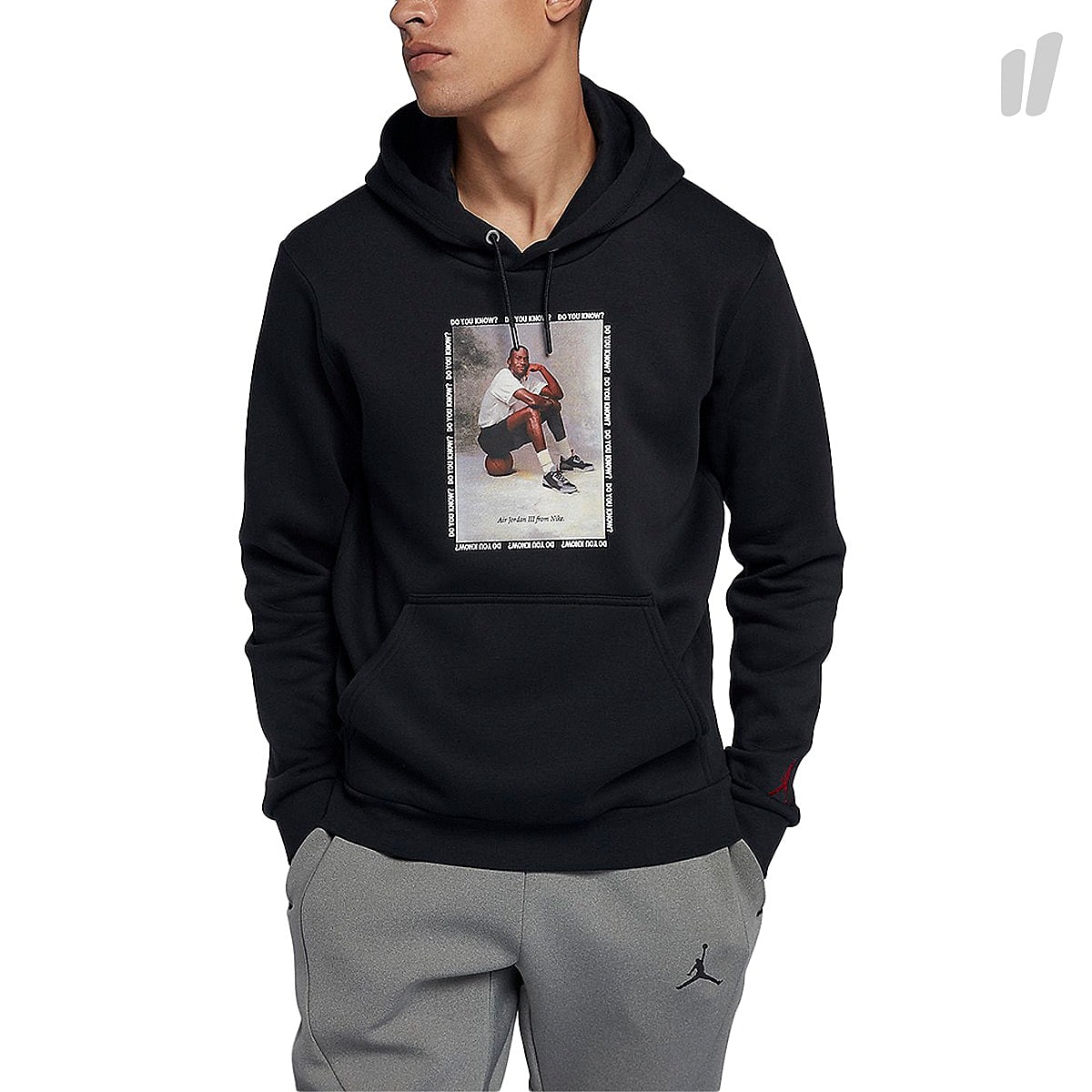 Jordan Air Jordan Flight Fleece 3 Pullover Hoodie Black / White / University Red Hoodies 943928 010 | Overkill