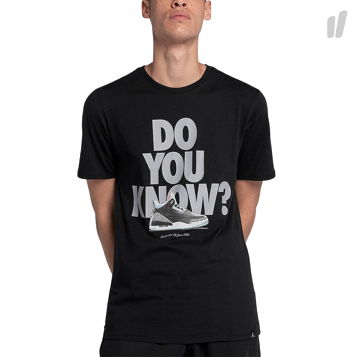 Jordan Air Jordan Sportswear 3 CNXN 2 T-Shirt Black / Cement Grey T-Shirts 943936 010 | Overkill