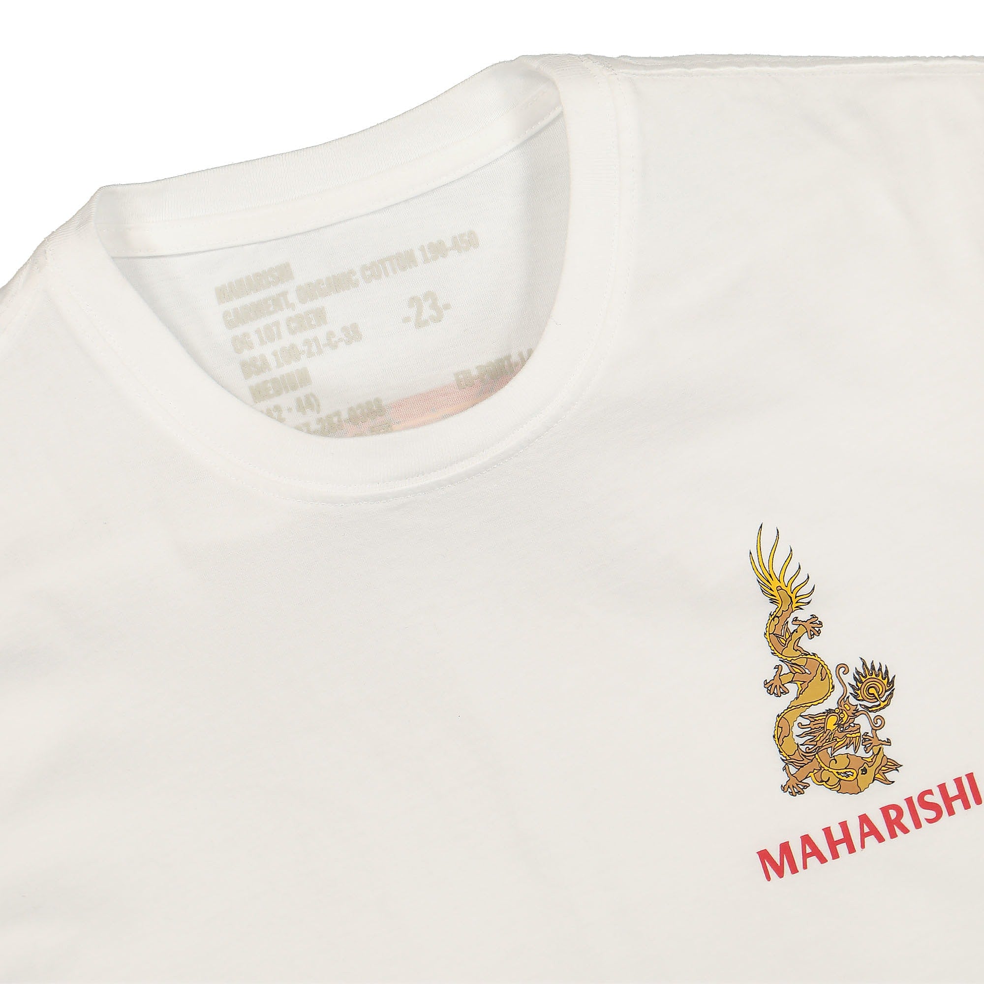 Maharishi Art of War & Peace T-Shirt White T-Shirts Close-up | Overkill