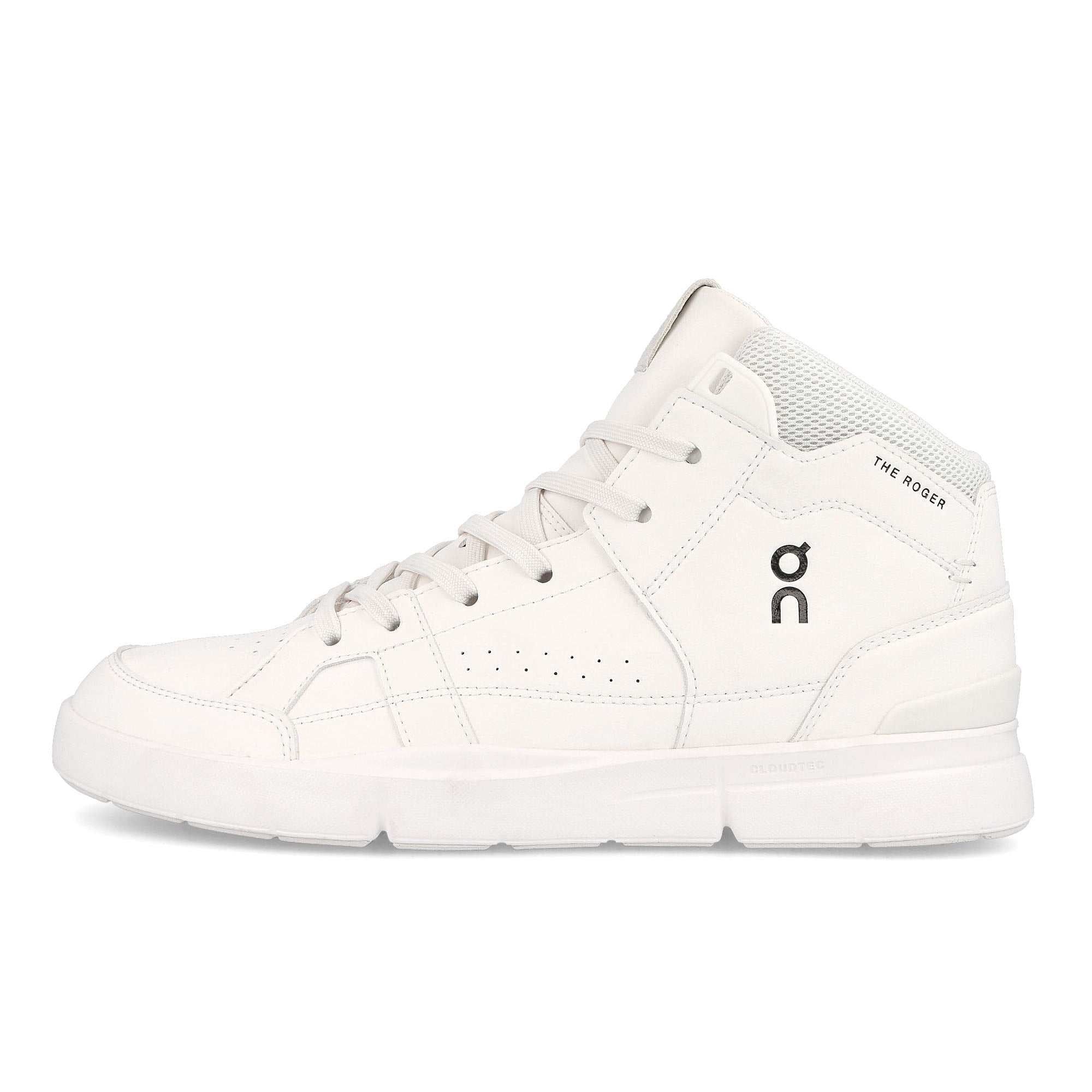 On the roger clubhouse mid All White Sneakers 98.98503 | Overkill