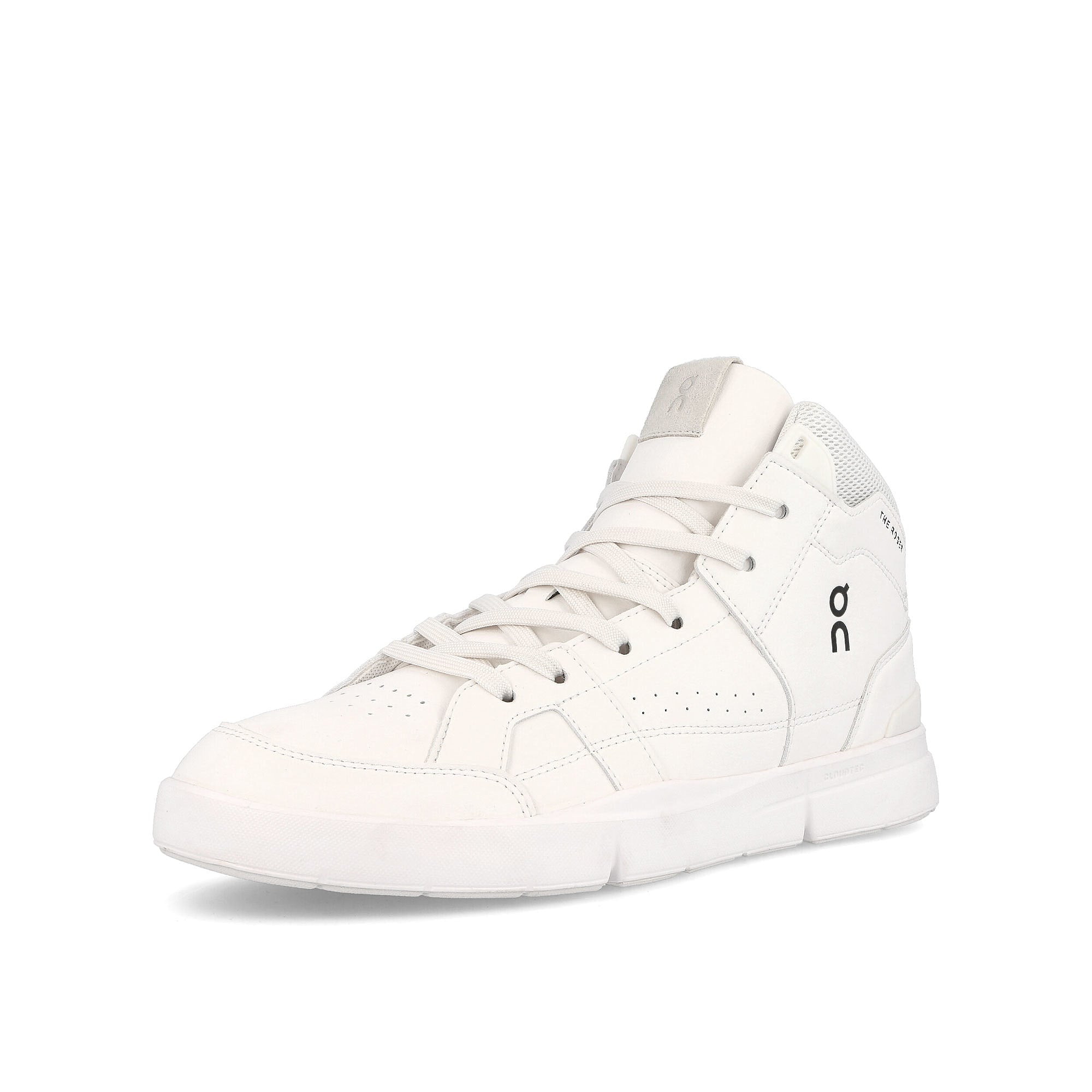 On the roger clubhouse mid All White Sneakers Close Up | Overkill