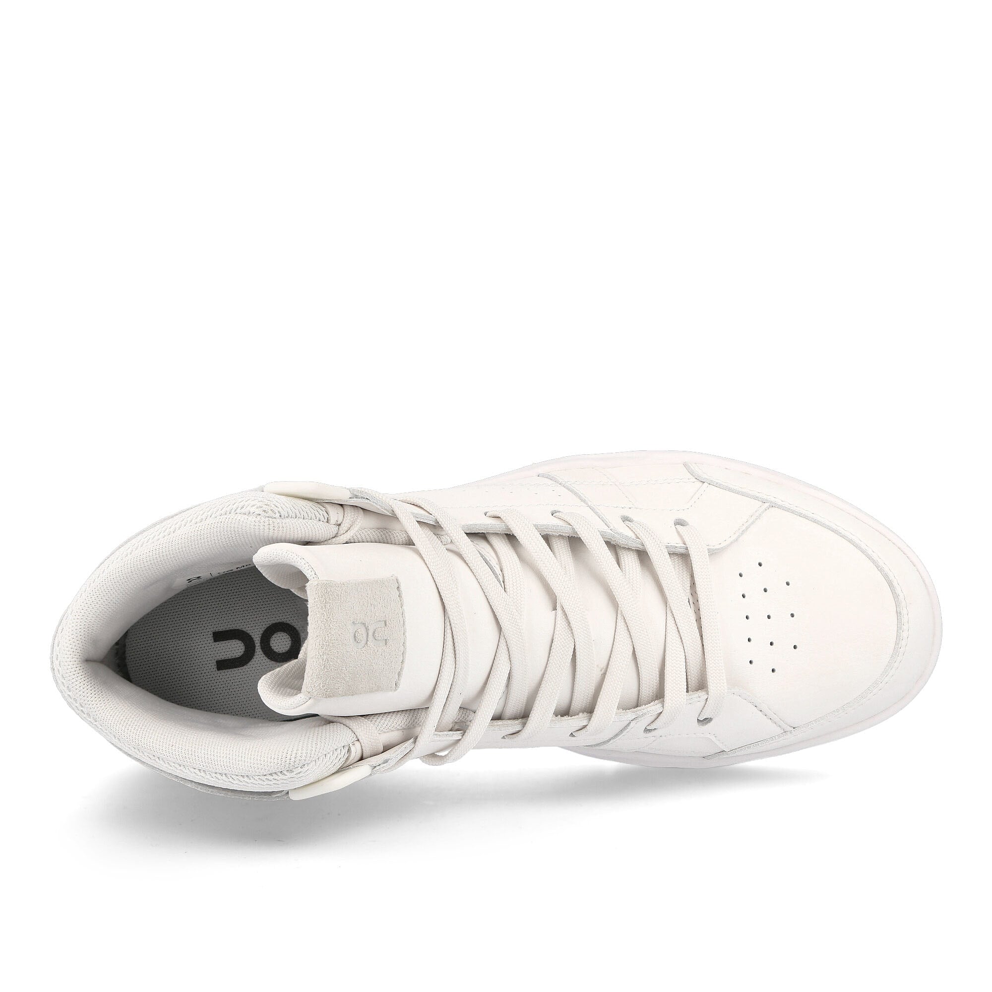 On the roger clubhouse mid All White Sneakers Detail View 1 | Overkill