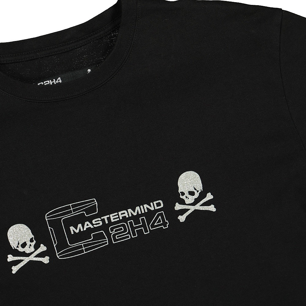 C2H4 Mastermind x C2H4 Double Layer Long Sleeve T-Shirt Black Longsleeves Close-up | Overkill