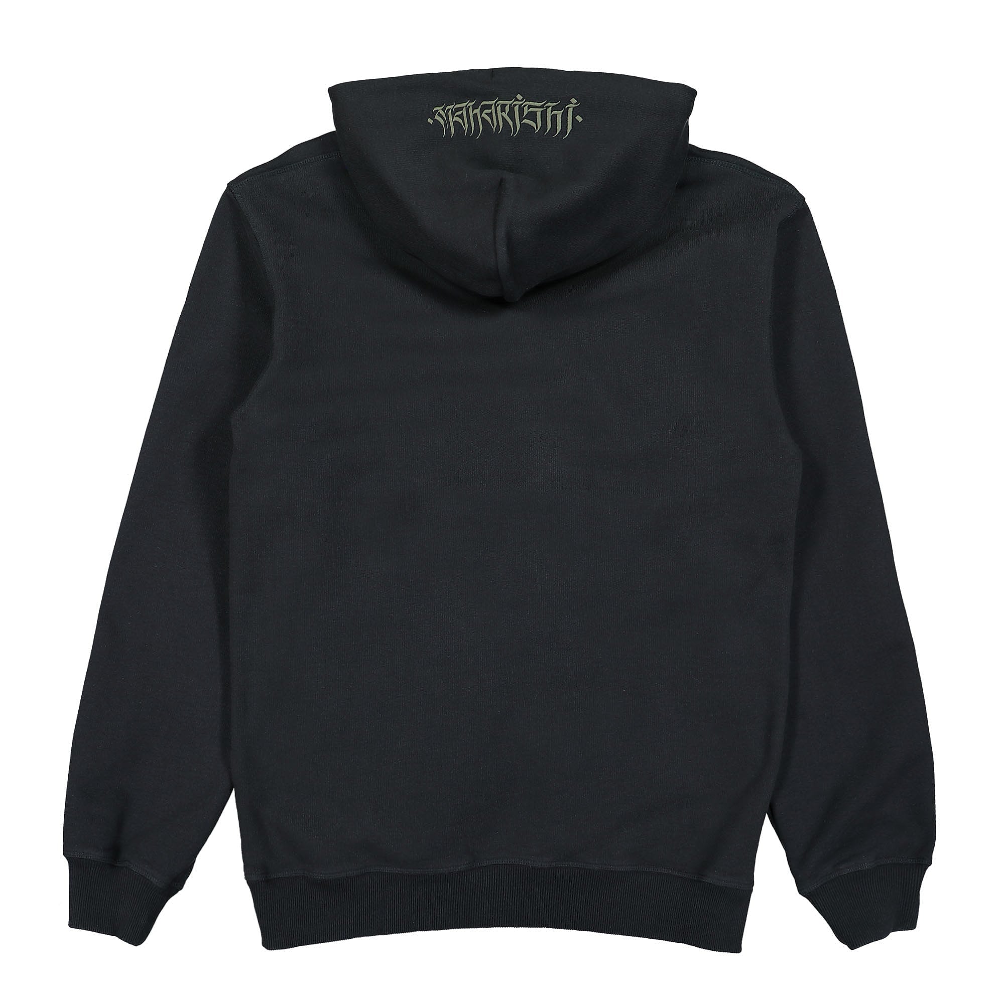 Maharishi Tibetan Hooded Sweat Black Hoodies Material | Overkill
