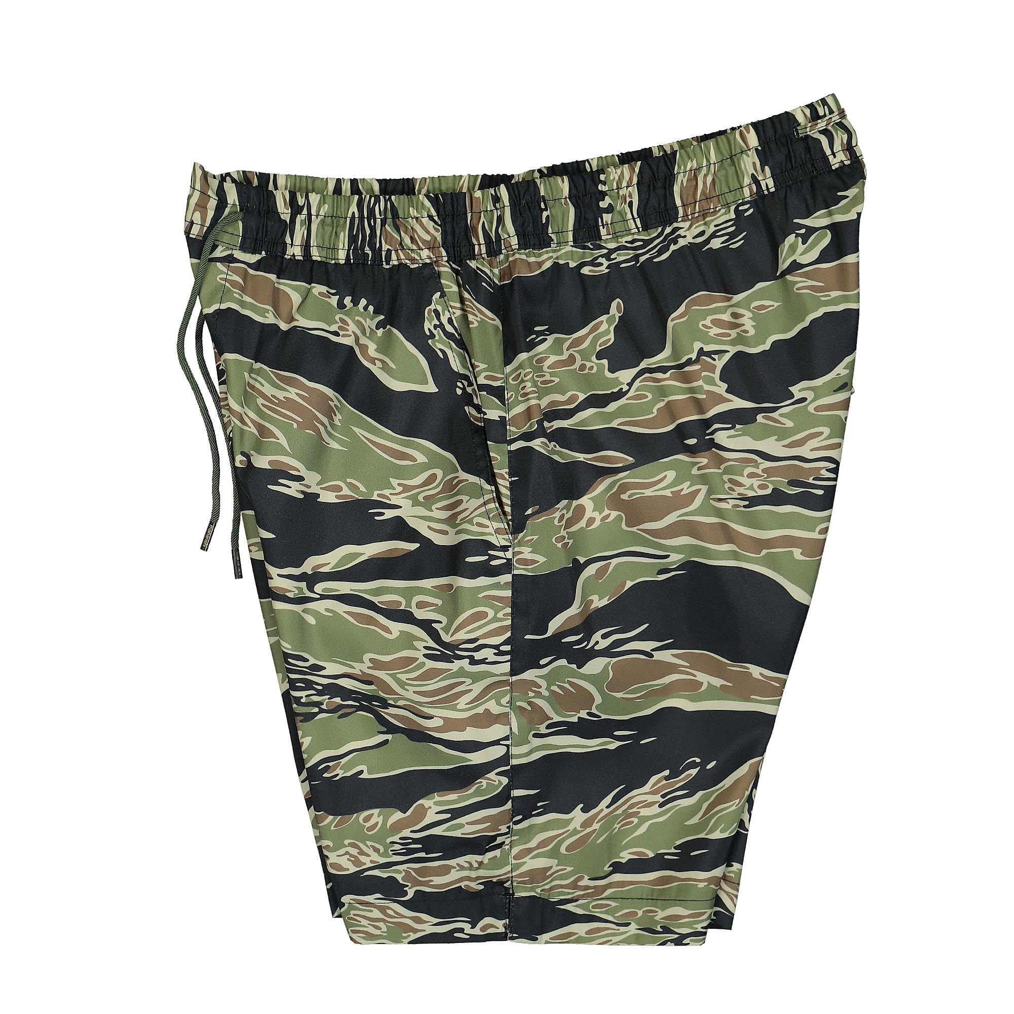 Maharishi Tigerstripe Camo Swimshorts Mint Gold Tigerstripe Swimwear Close-up | Overkill