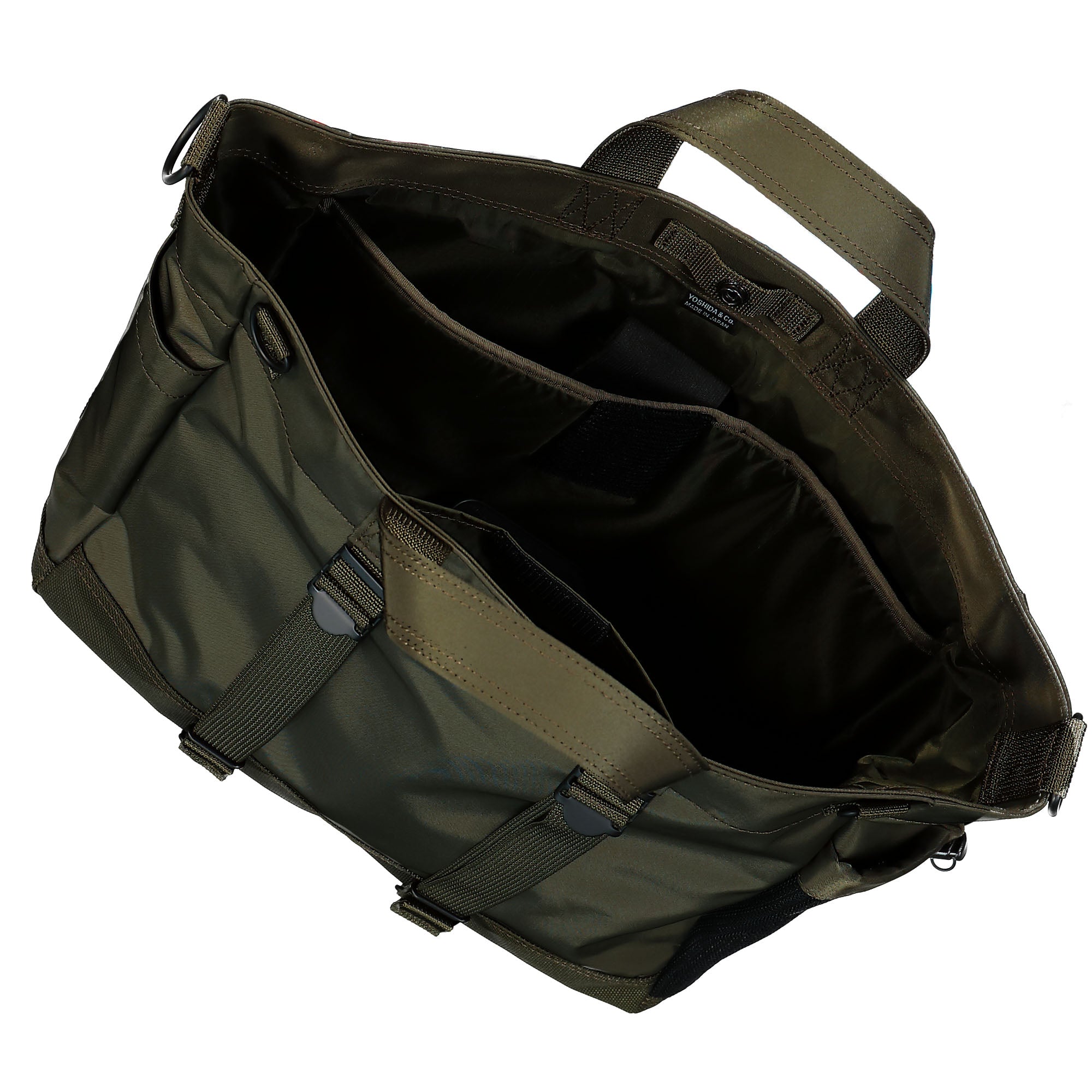 Porter-Yoshida & Co. Port Ride 2Way Tote Bag S Olive Green Tote Bags & Shoppers Detail view 2 | Overkill