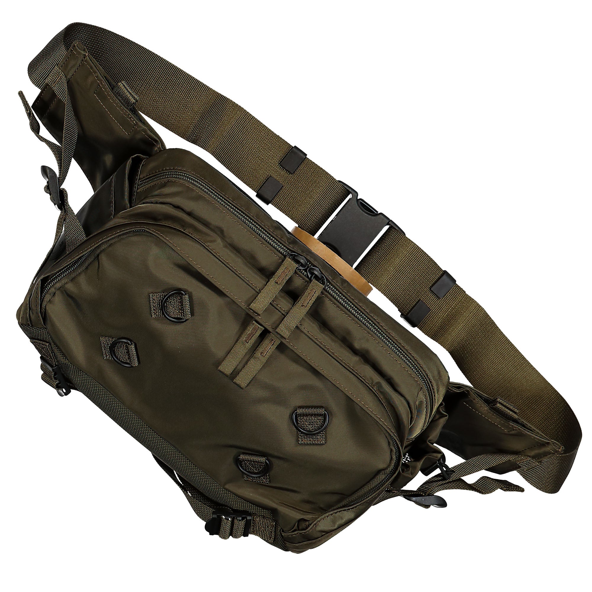 Porter-Yoshida & Co. Port Ride Waist Bag Olive Green Hip & Waist Bags Detailfoto | Overkill