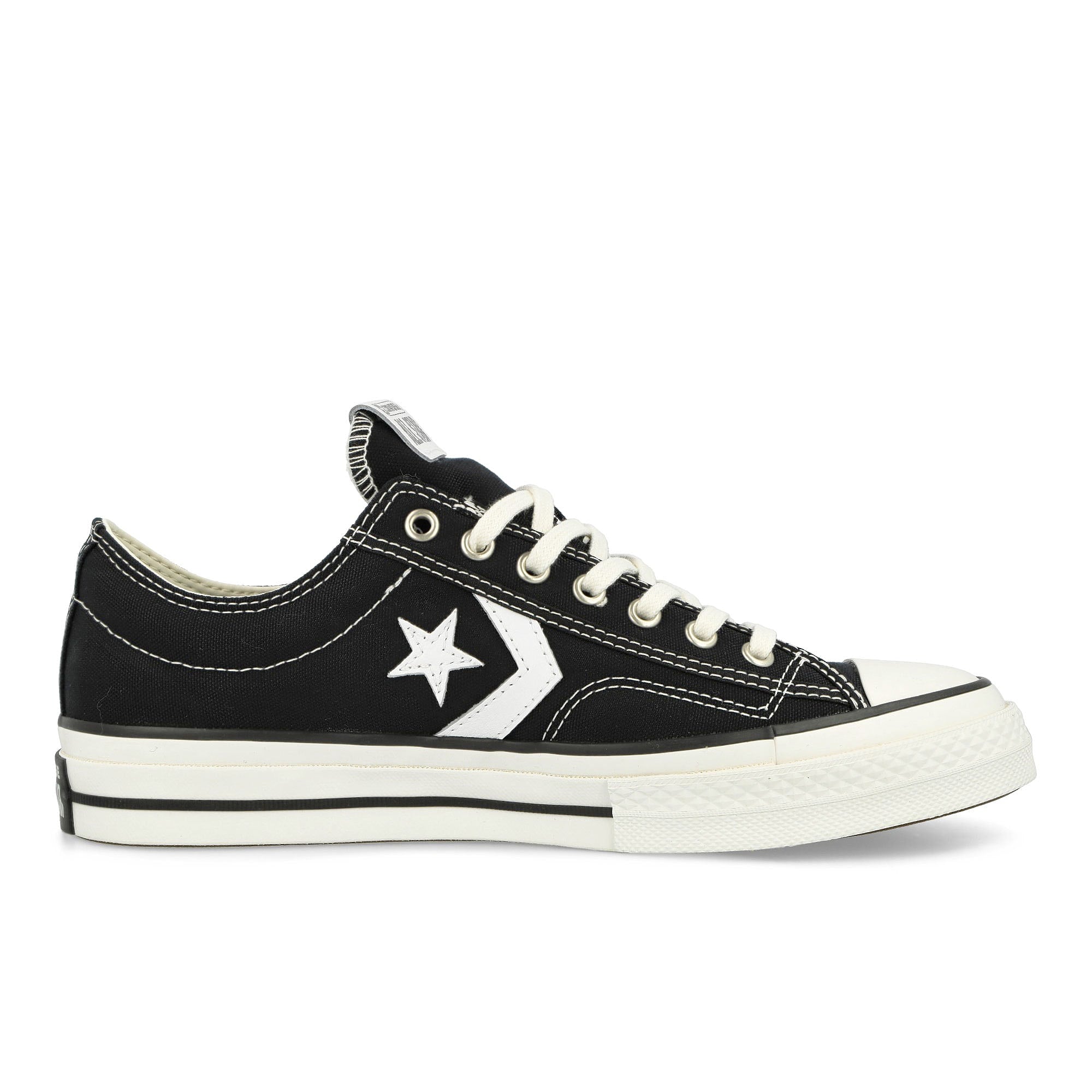 Converse Star Player 76 OX Black / Vintage White Low Top Sneakers Silhouette | Overkill