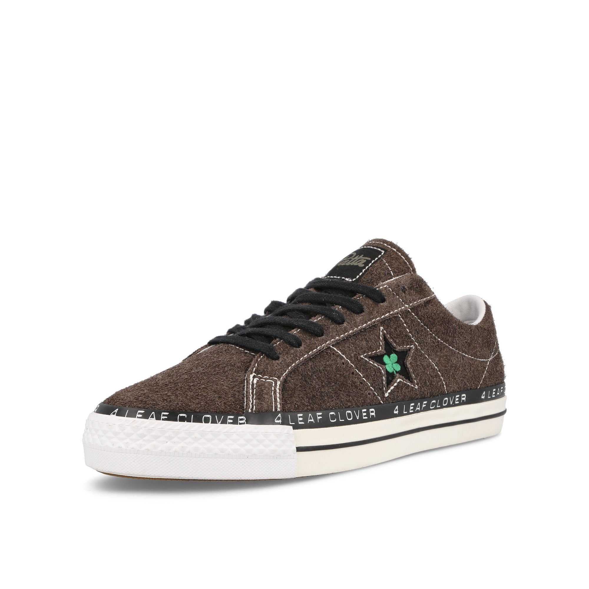 Converse Patta x Converse One Star Pro OX Java / Burnt Olive / White Sneakers Close Up | Overkill