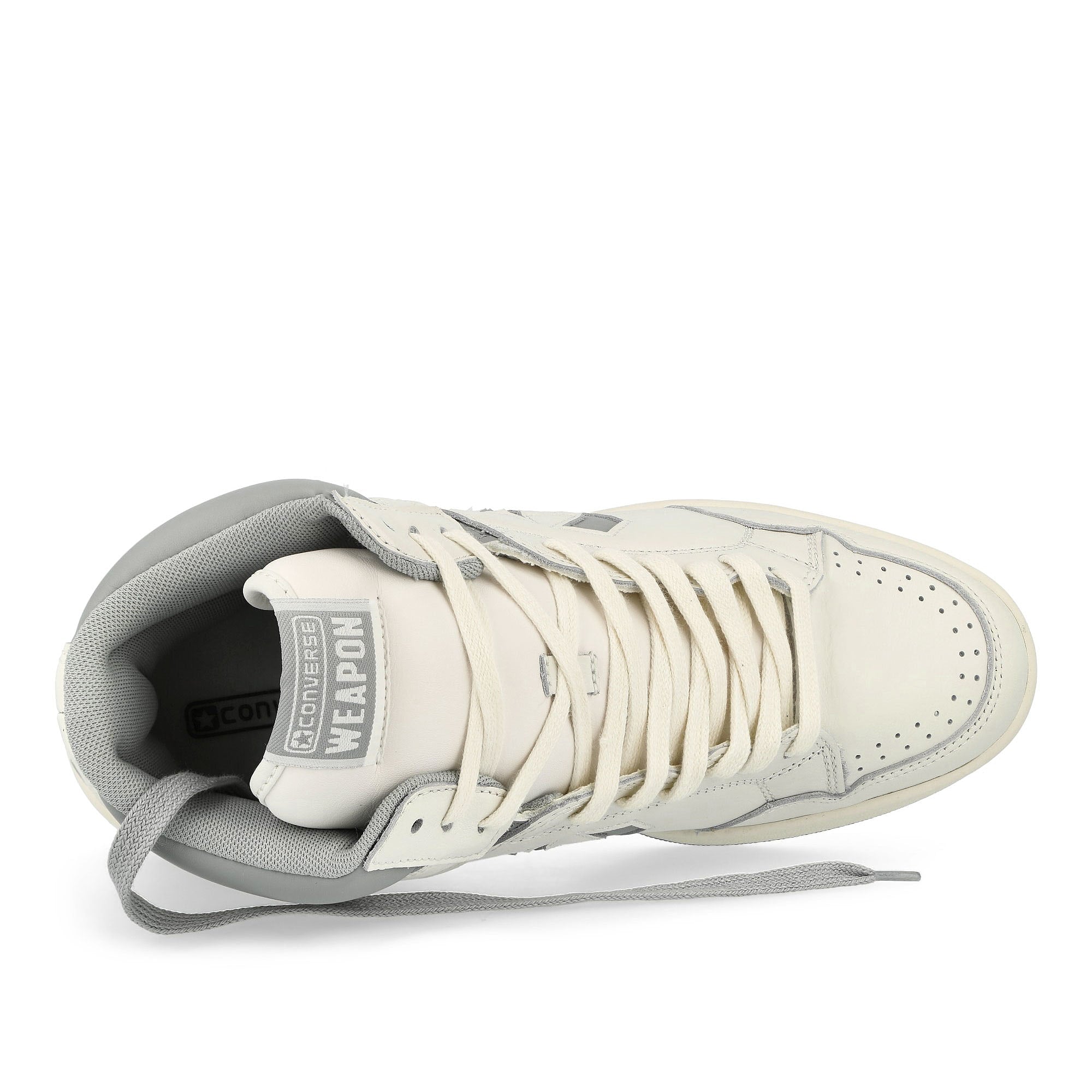 Converse Weapon Mid Vintage White / Ash Stone / Egret Mid Top Sneakers Detailfoto | Overkill