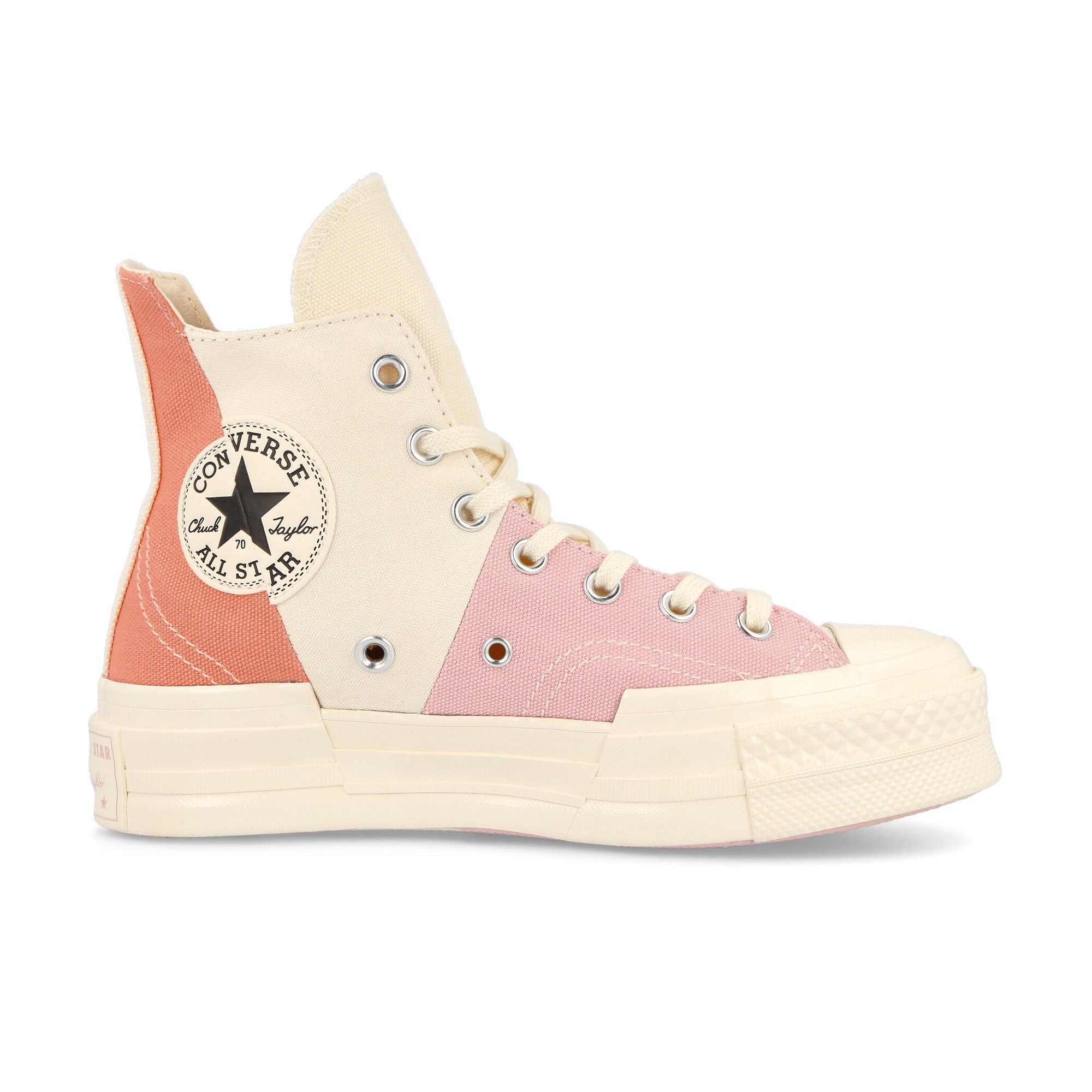 Converse Chuck 70 Plus Hi Egret / Sunrise Pink High Top Sneakers Silhouette | Overkill
