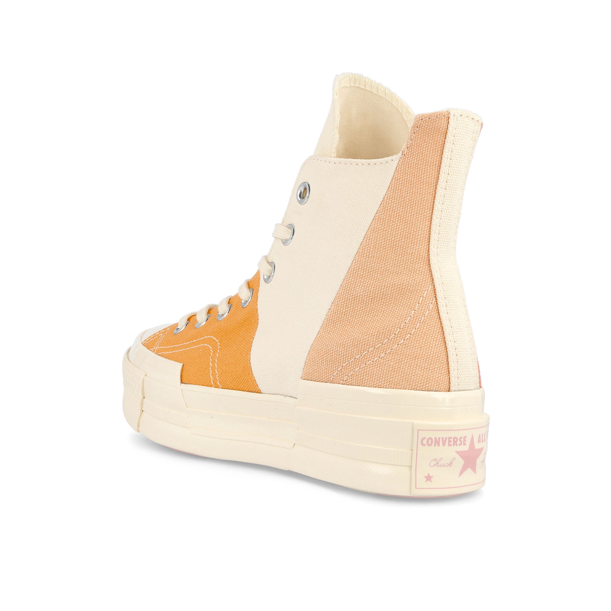 Converse Chuck 70 Plus Hi Egret / Sunrise Pink High Top Sneakers Material | Overkill