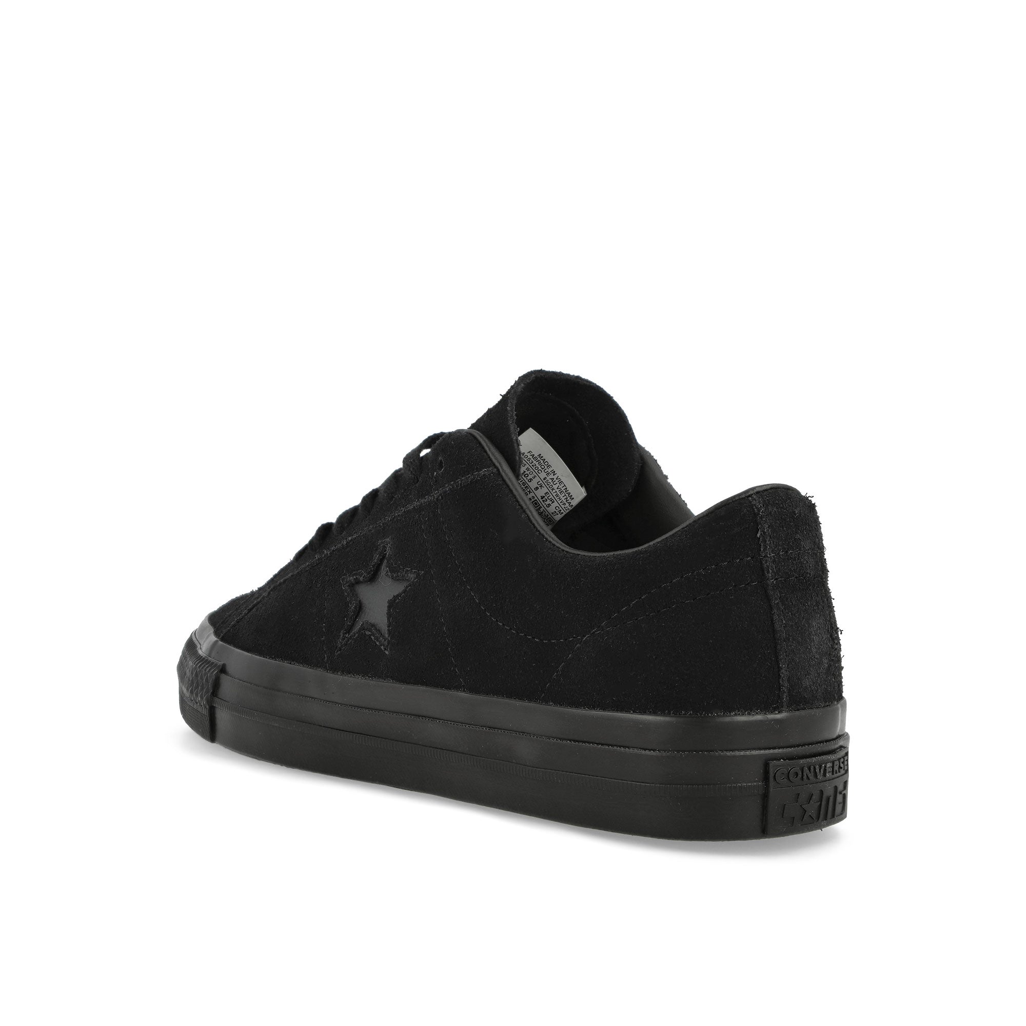 Converse One Star Pro OX Black / Black / Black Low Top Sneakers Material | Overkill