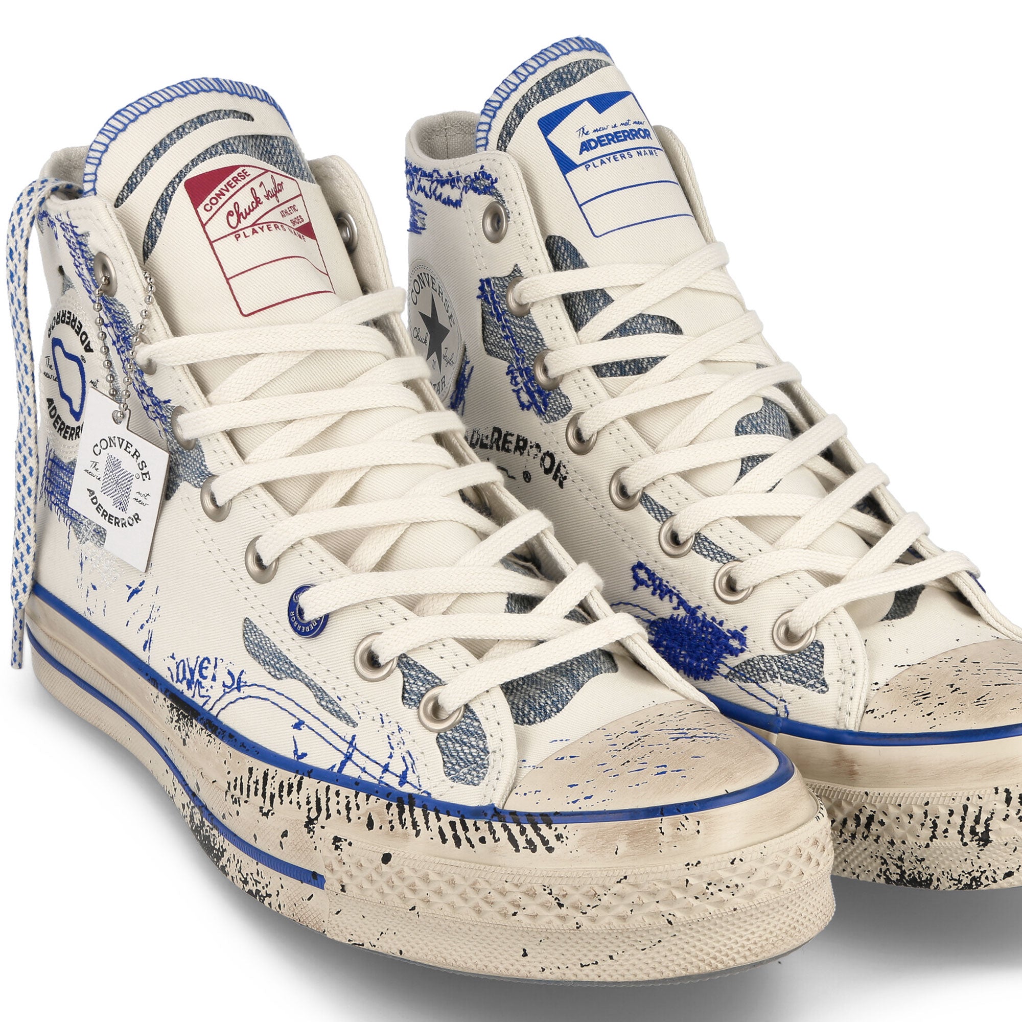 Converse Ader Error x Converse Chuck 70 Hi White / Blue / Imperial Blue High Top Sneakers Detailfoto | Overkill
