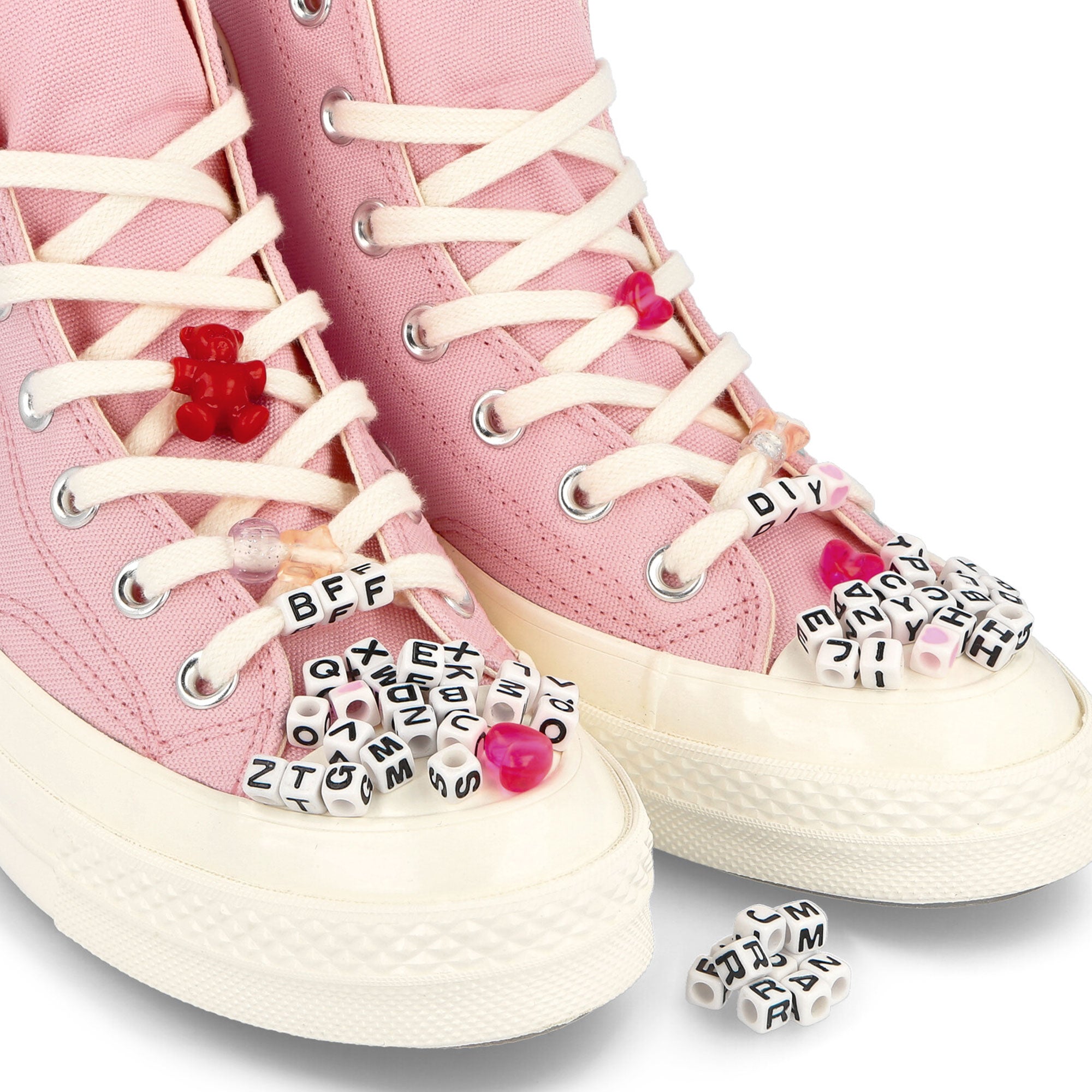 Converse Chuck 70 Hi Sunrise Pink / Egret / Black High Top Sneakers Detailfoto | Overkill