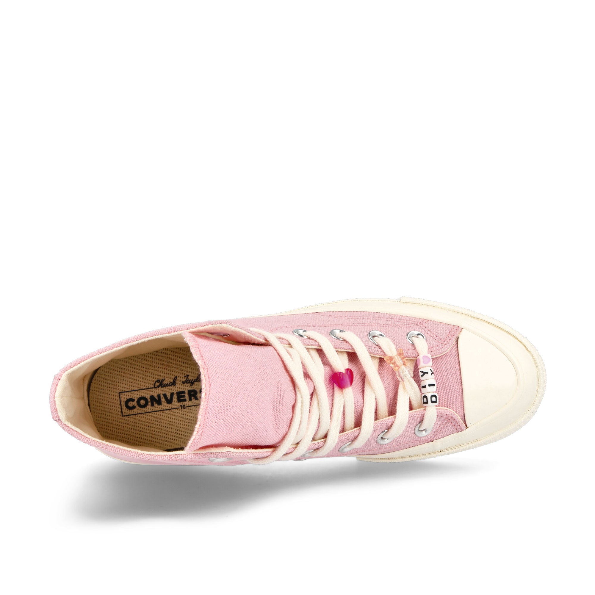 Converse Chuck 70 Hi Sunrise Pink / Egret / Black High Top Sneakers Detail View 1 | Overkill