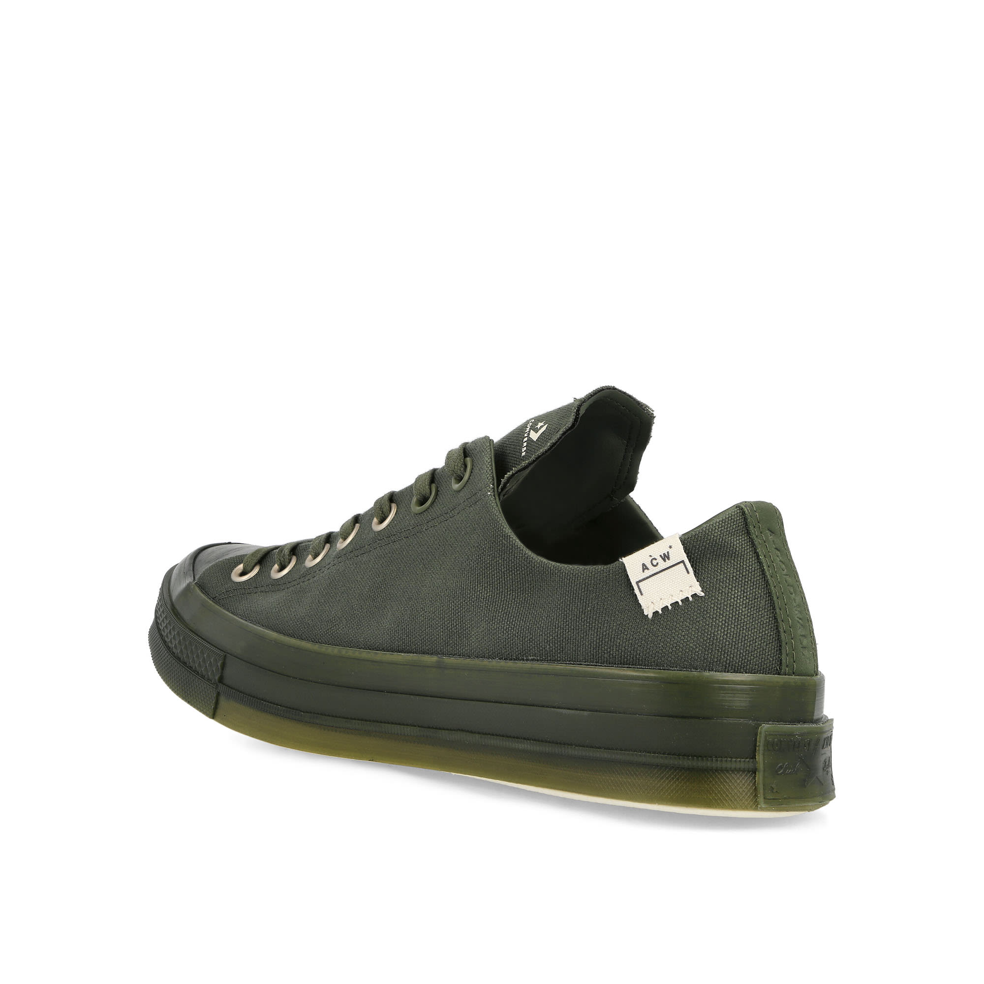 Converse A Cold Wall x Converse Chuck 70 Ox Rifle Green / Silver Birch Low Top Sneakers Material | Overkill