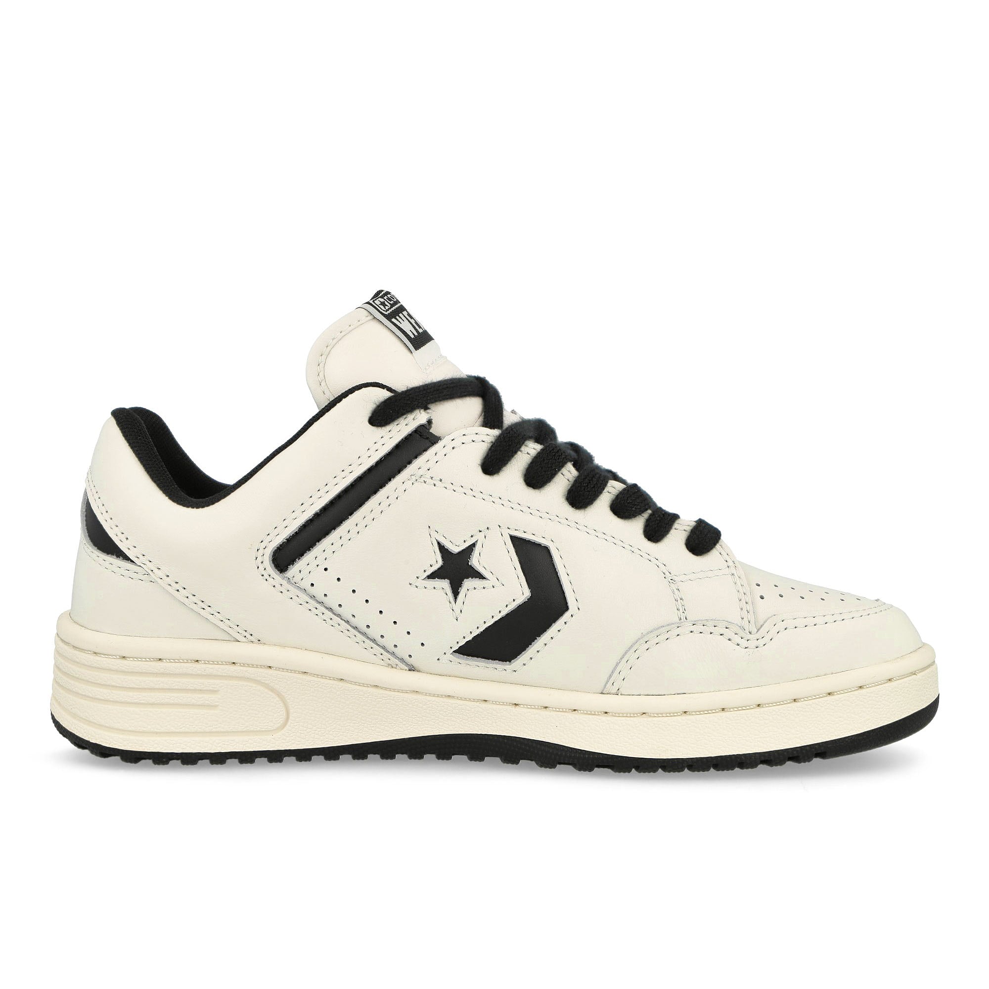 Converse Weapon OX Vintage White / Black Low Top Sneakers Silhouette | Overkill