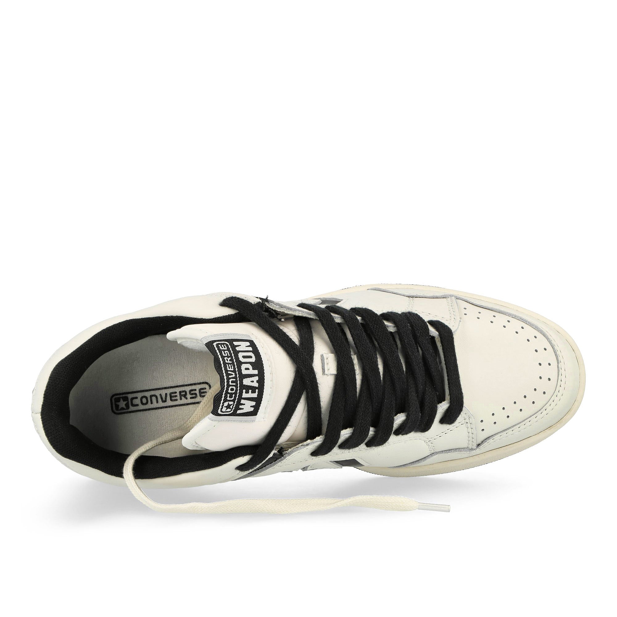 Converse Weapon OX Vintage White / Black Low Top Sneakers Detailfoto | Overkill