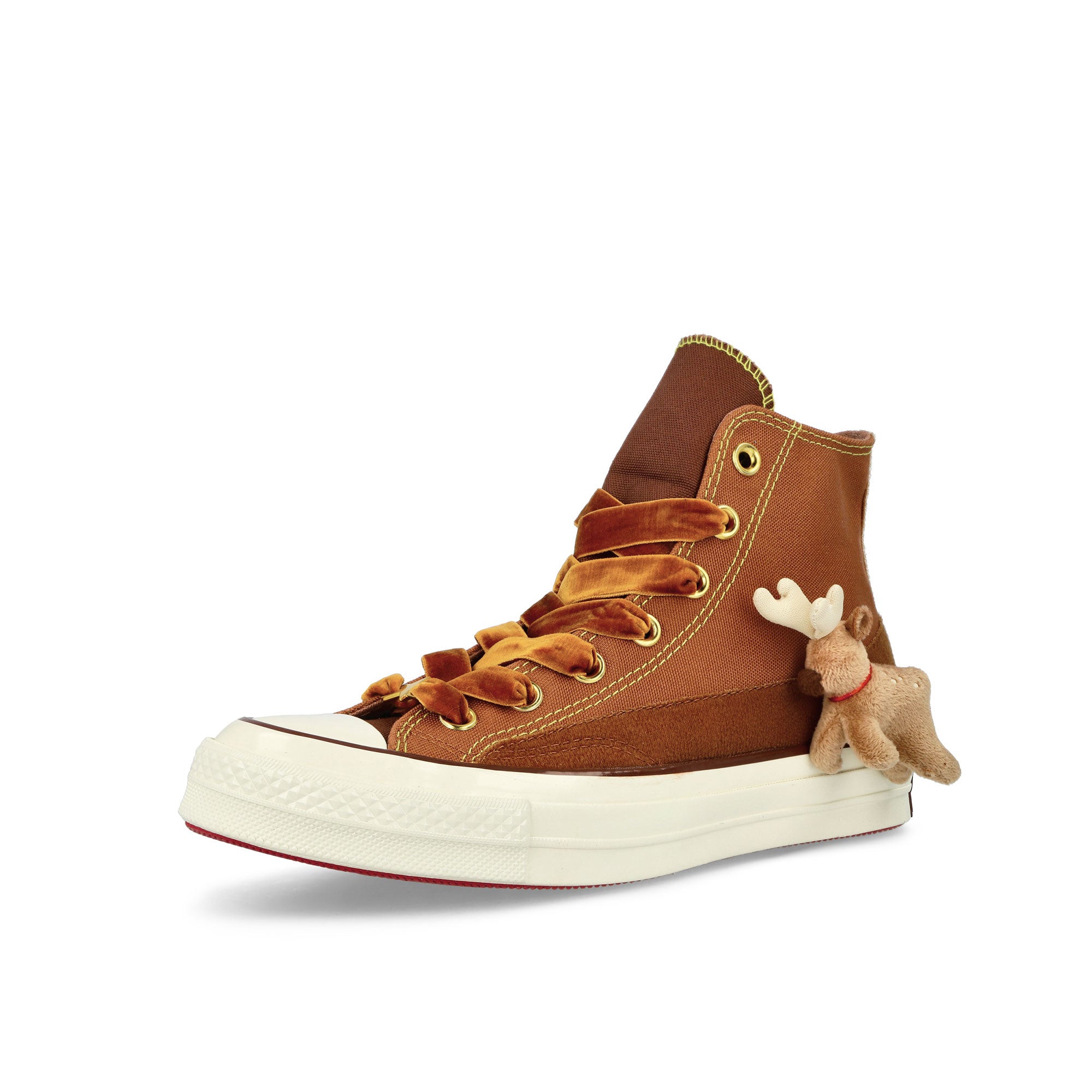 Converse Chuck 70 Hi Tawny Owl / Red Oak / Red High Top Sneakers Close Up | Overkill