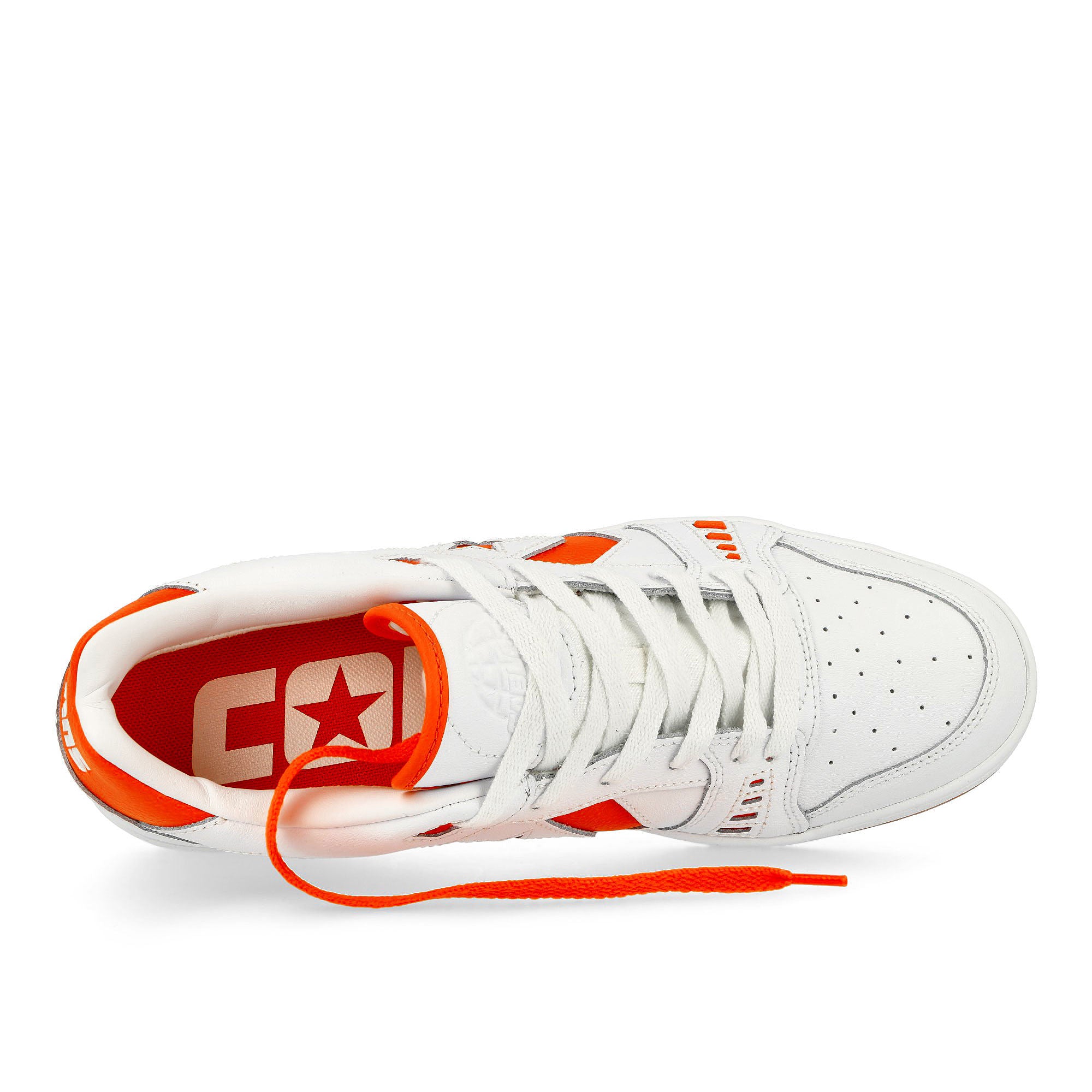 Converse AS-1 Pro OX White / Orange / White Low Top Sneakers Detailfoto | Overkill