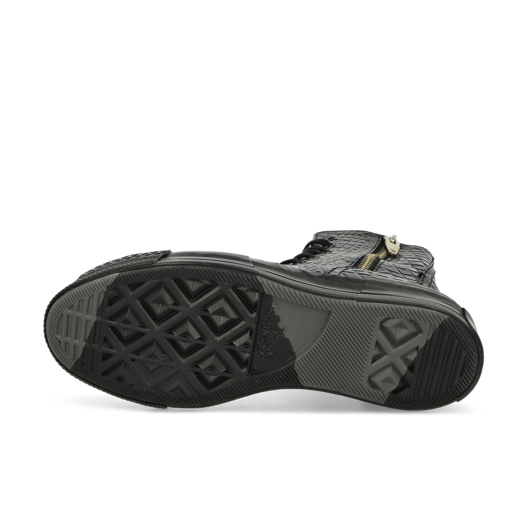 Converse Chuck 70 Plus XHI Leather Black / Black / Light Gold Boots Detail View 1 | Overkill