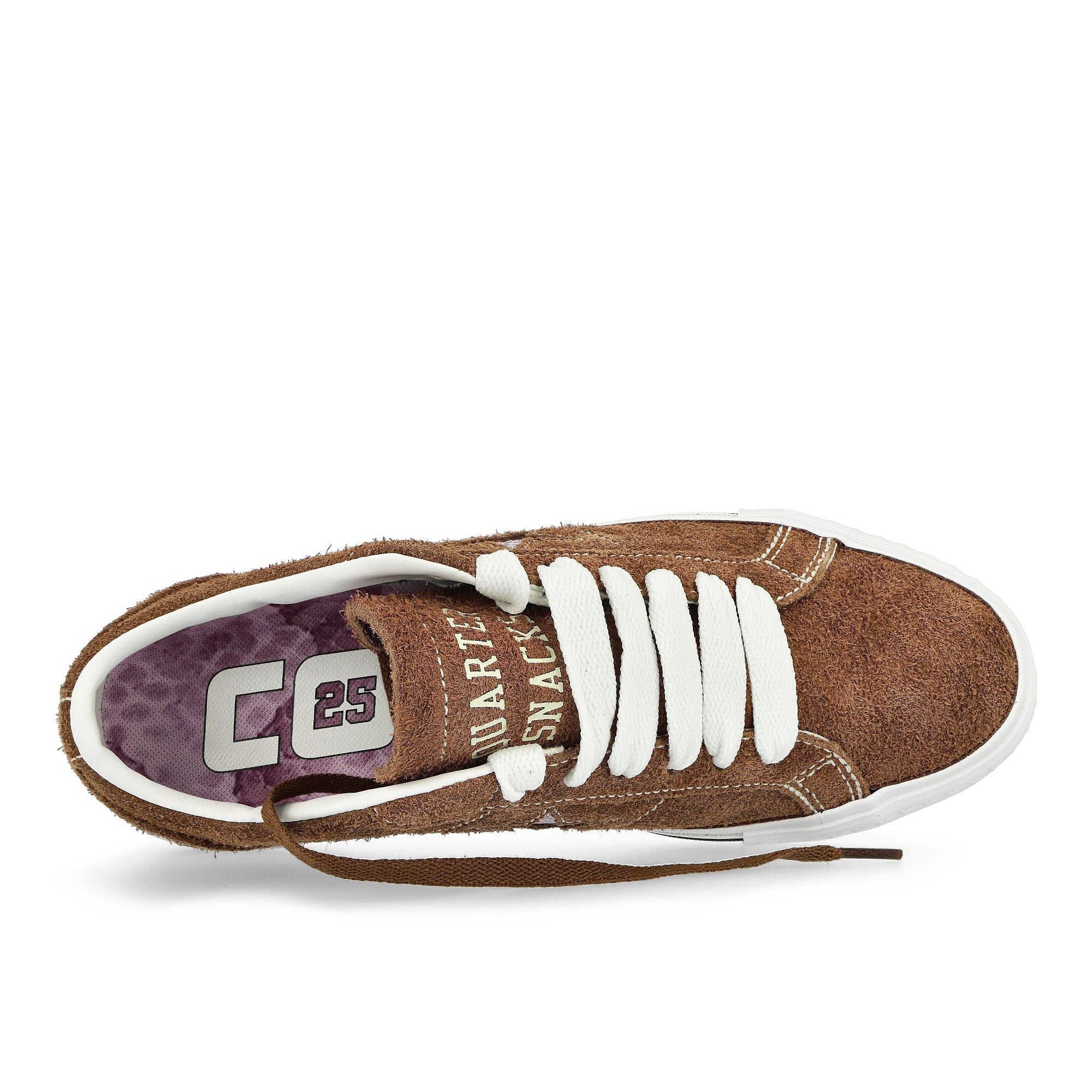 Converse Quartersnacks x Converse One Star Pro Ox Dark Glove / White / Cherry Low Top Sneakers Detailfoto | Overkill