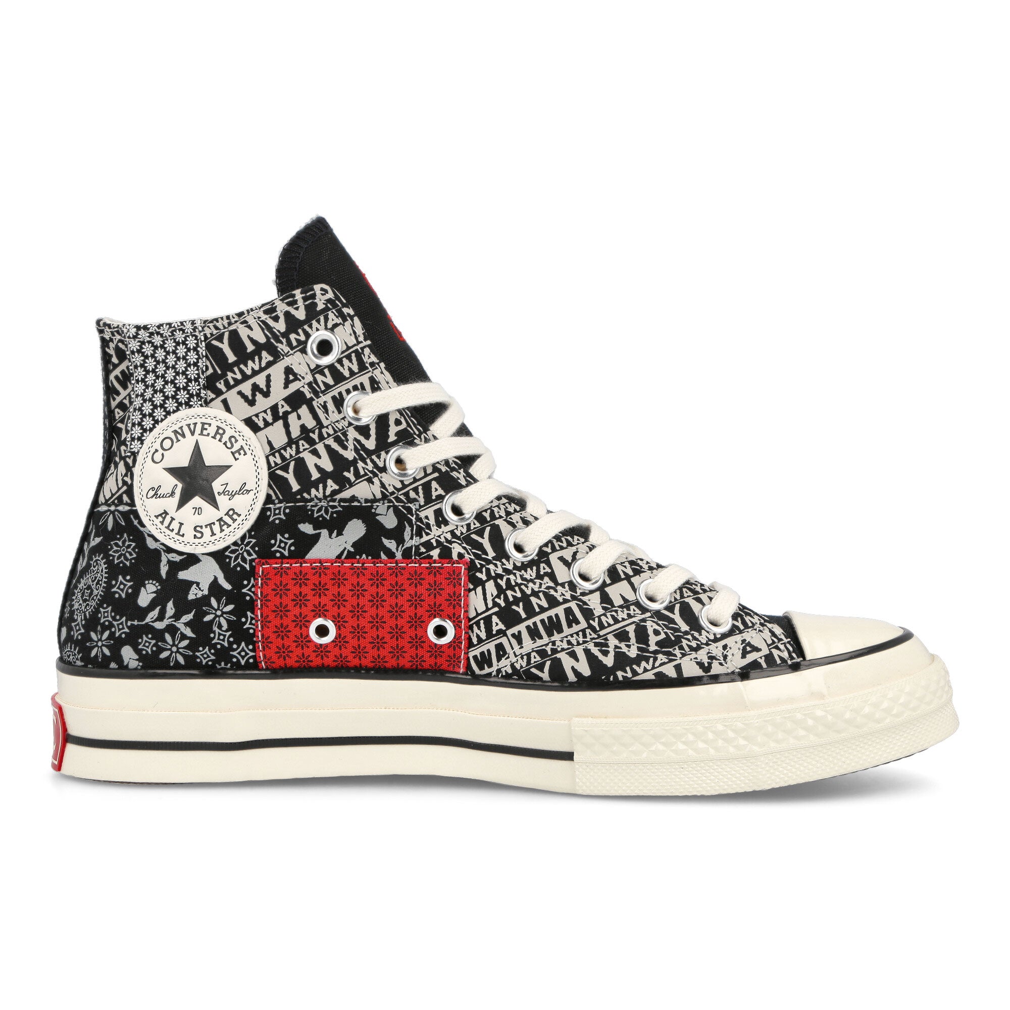 Converse Liverpool FC x Converse Chuck 70 Hi Black / Egret / Tomato Sneakers Silhouette | Overkill