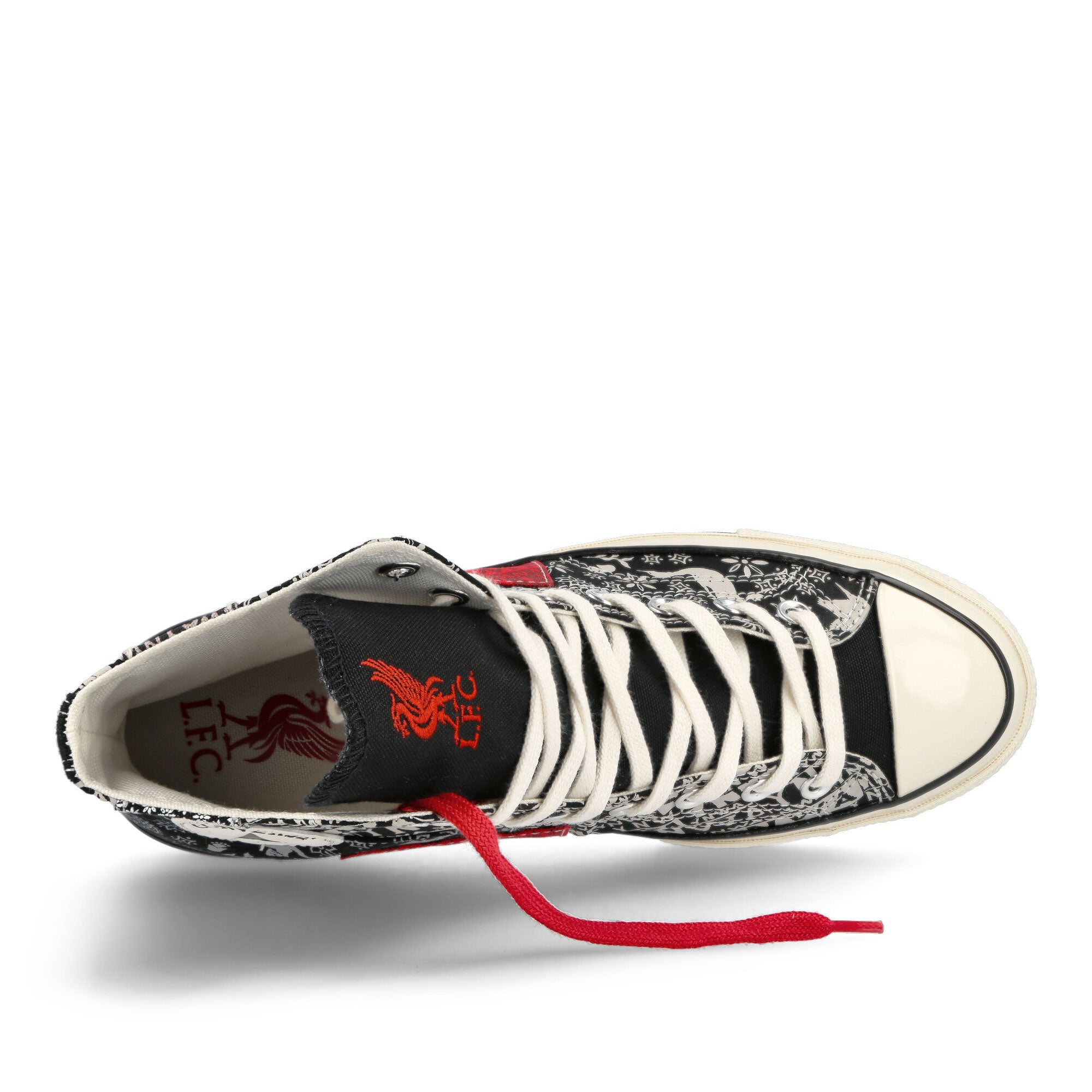Converse Liverpool FC x Converse Chuck 70 Hi Black / Egret / Tomato Sneakers Detailfoto | Overkill