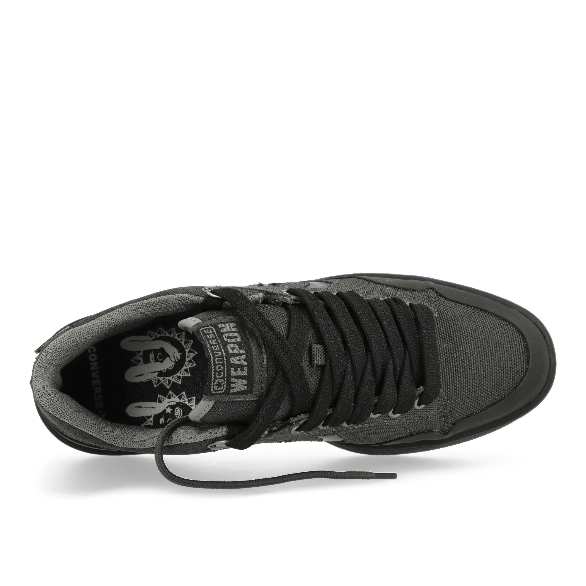 Converse Patta x Converse Weapon Ox Black / Gray / Multi Low Top Sneakers Detail View 1 | Overkill