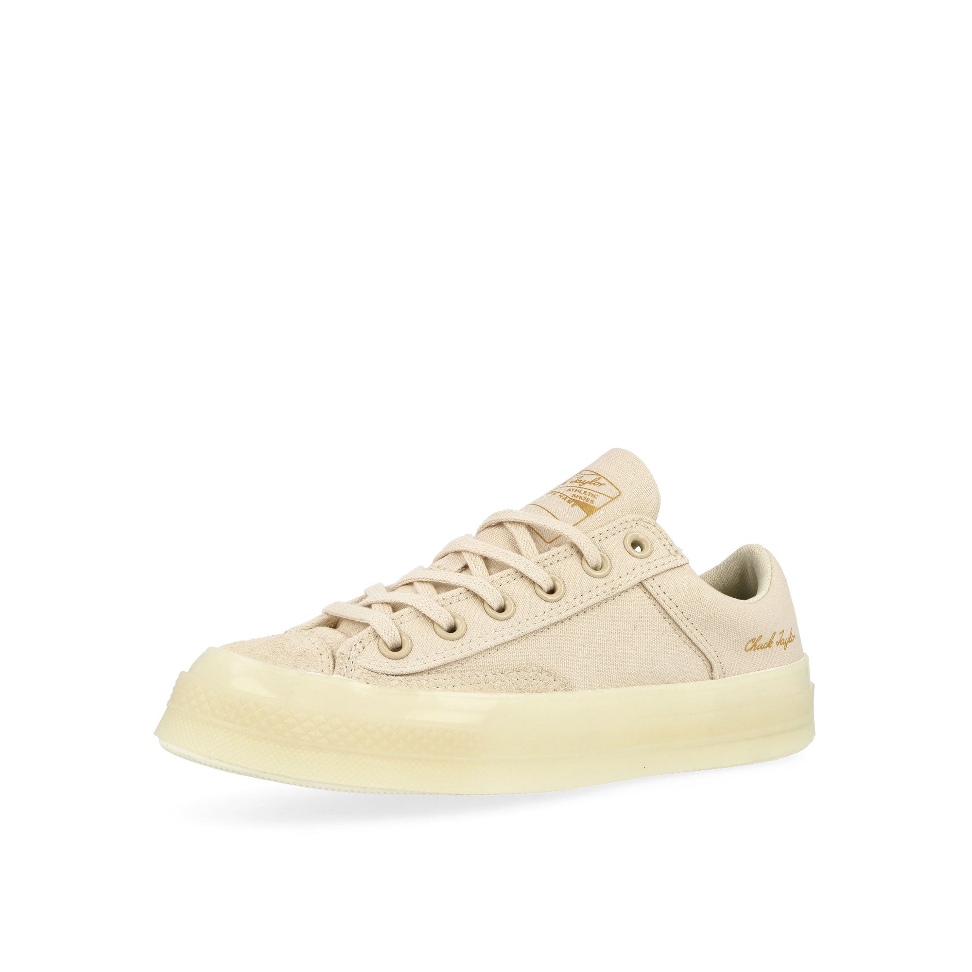 Converse Chuck 70 Marquis OX Light Dune / Gold Low Top Sneakers Close Up | Overkill