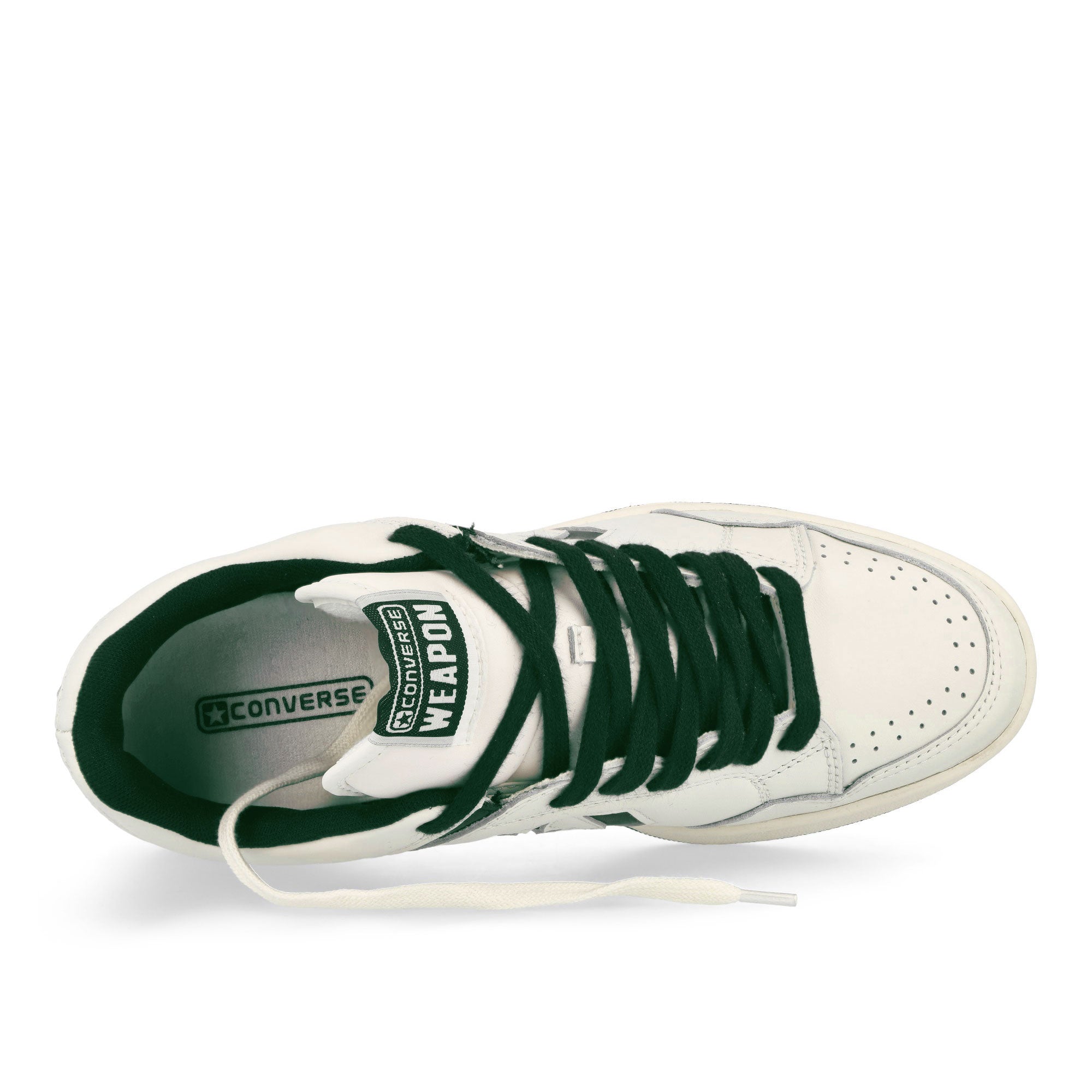 Converse Weapon OX Green Envy / Vintage White Low Top Sneakers Detailfoto | Overkill