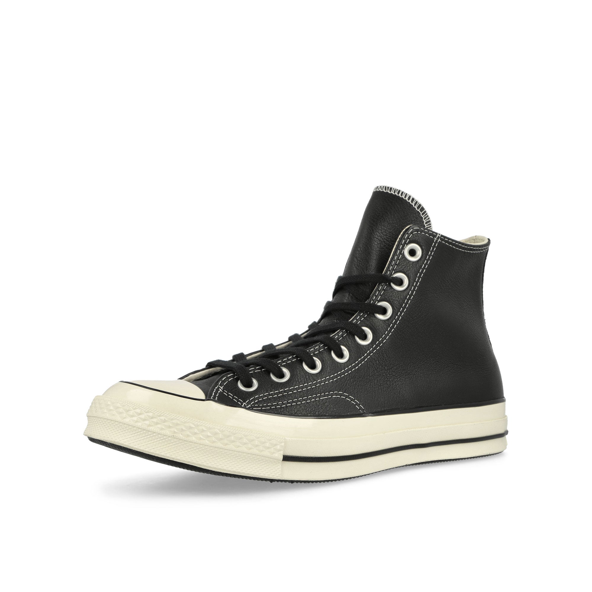 Converse Chuck 70 Hi Black / Natural Ivory / Egret High Top Sneakers Close Up | Overkill