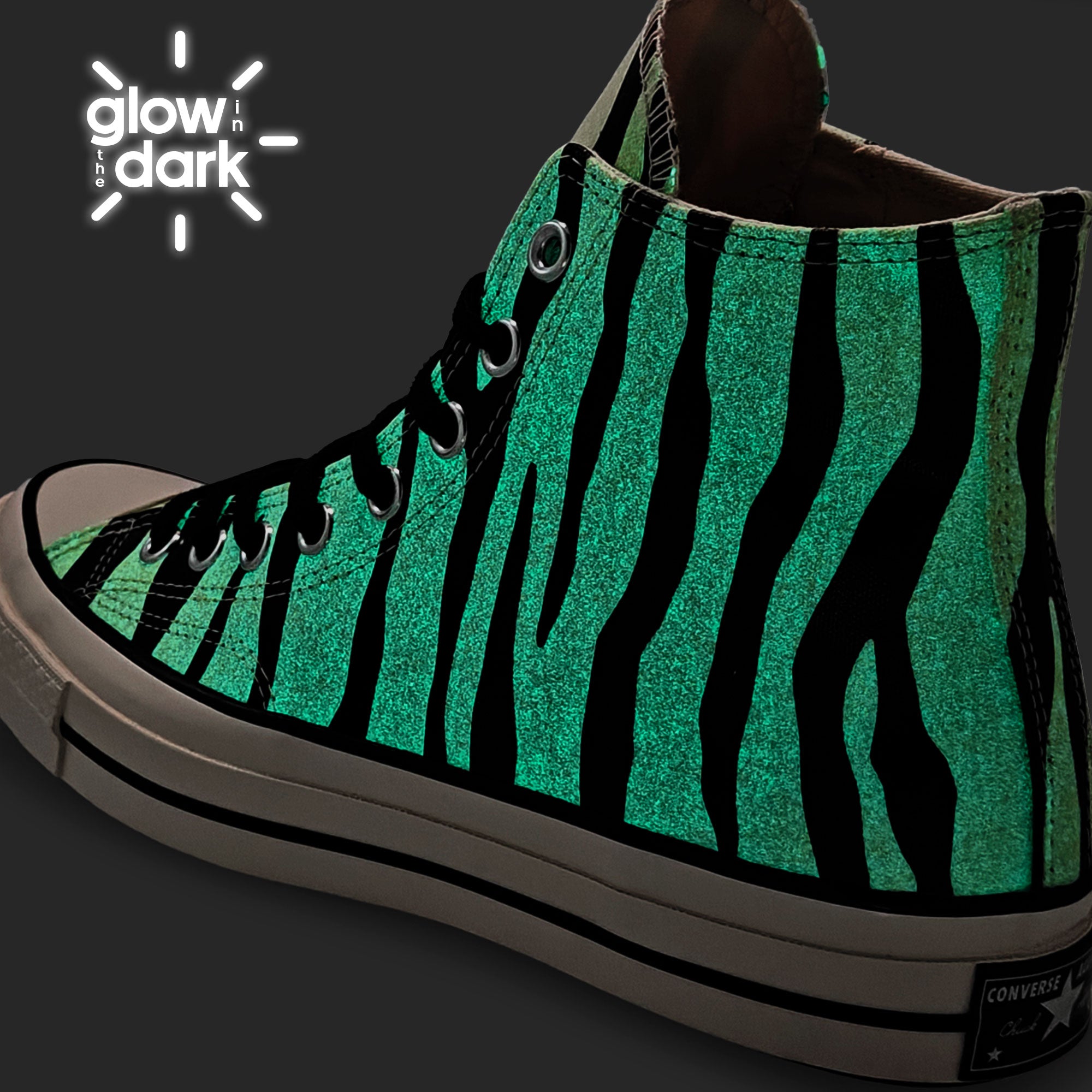 Converse Chuck 70 Hi GITD Light Dune / Black / Egret High Top Sneakers Material | Overkill