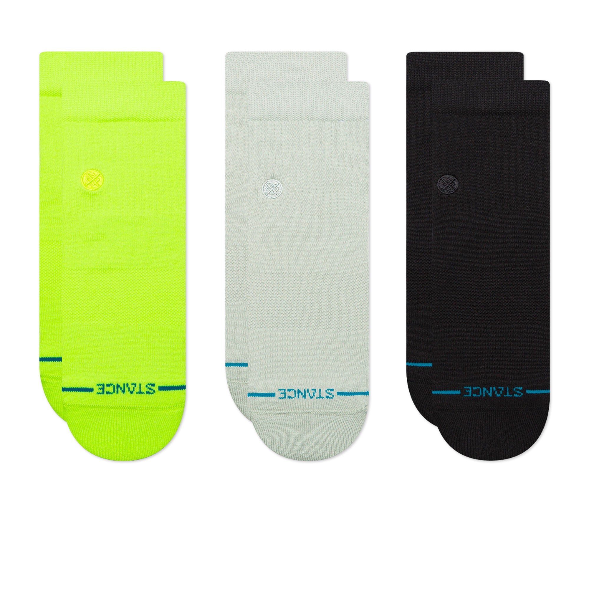 Stance Icon Quarter 3 Pack Socks Multi Socks A356A21IQP-MUL | Overkill