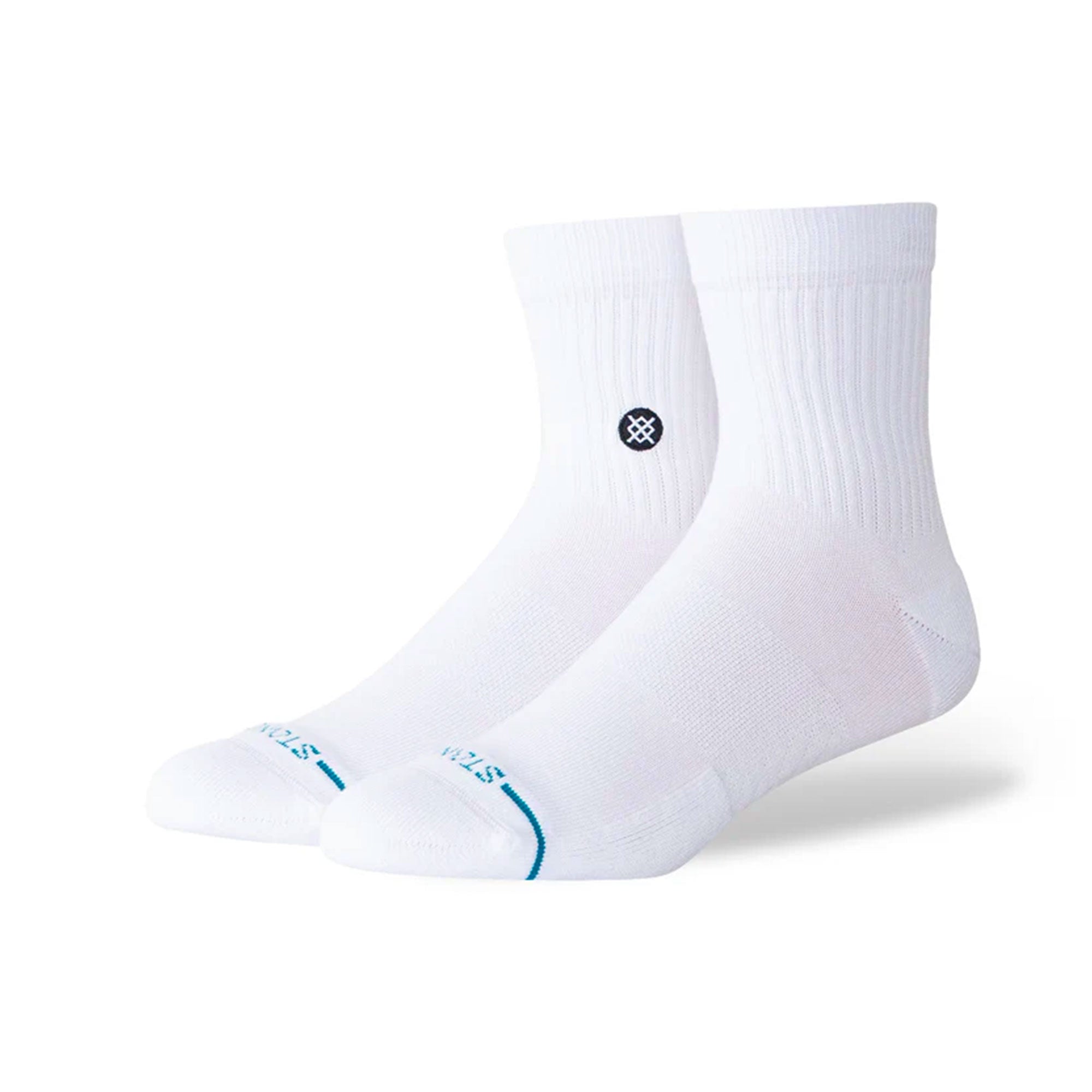 Stance Icon Quarter 3 Pack Socks White Socks Material | Overkill
