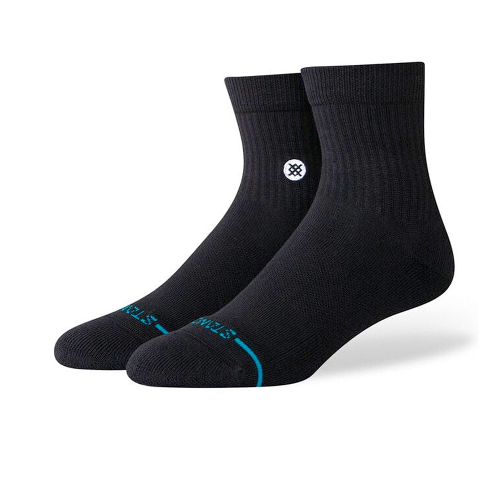 Stance Icon Quarter Socks Black Socks A356A21IQT-BLK | Overkill