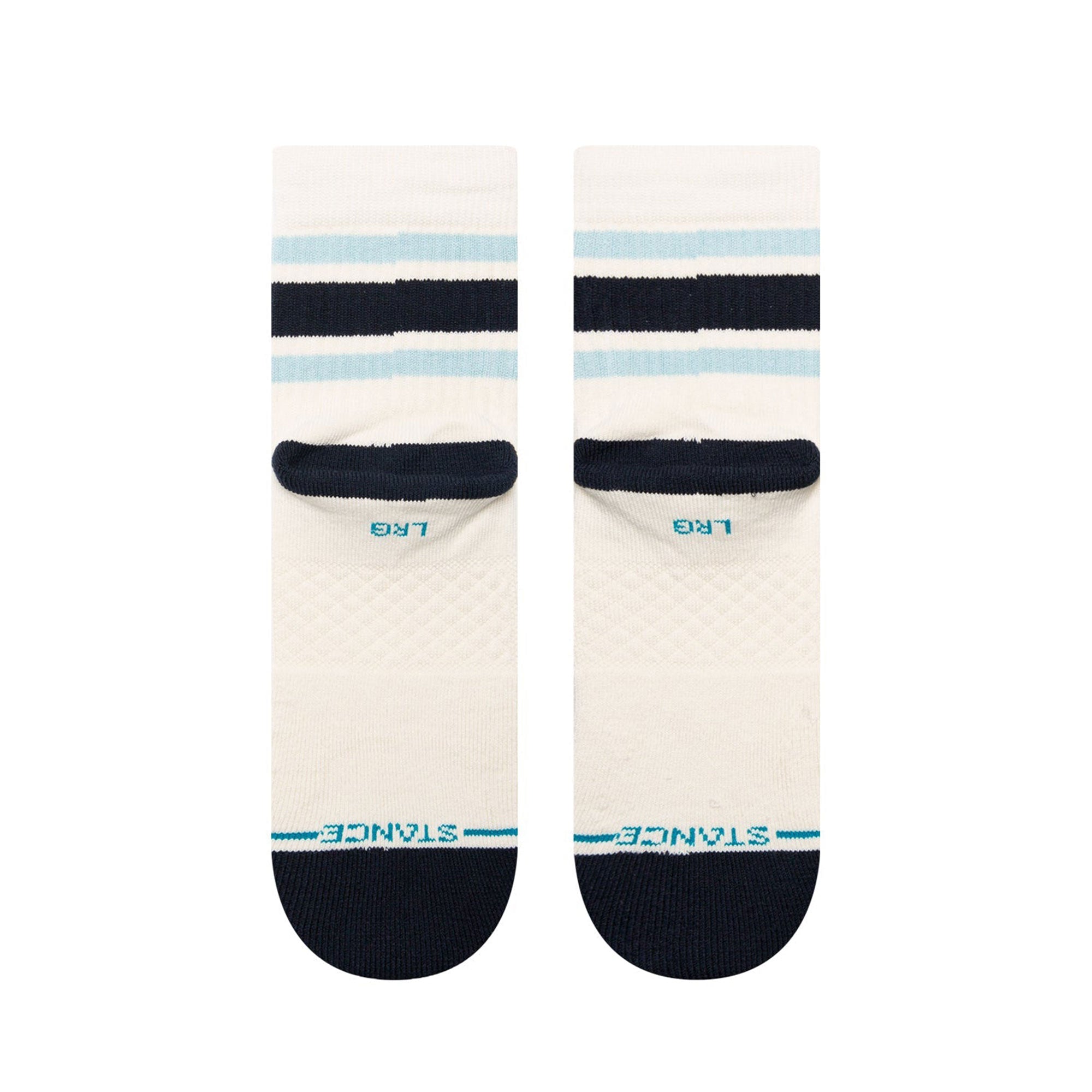 Stance Boyd QTR Socks Vintage White Socks Close-up | Overkill