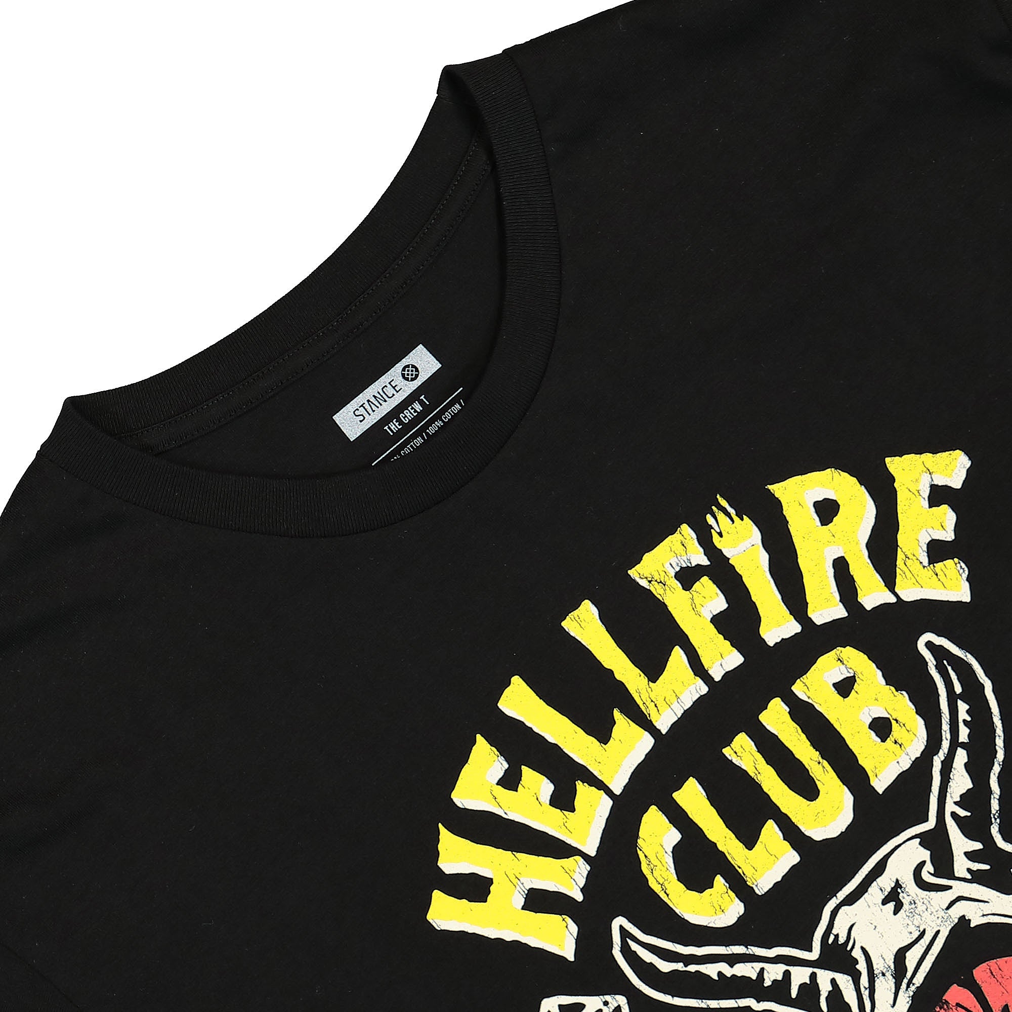 Stance Hellfire T-Shirt Black T-Shirts Close-up | Overkill