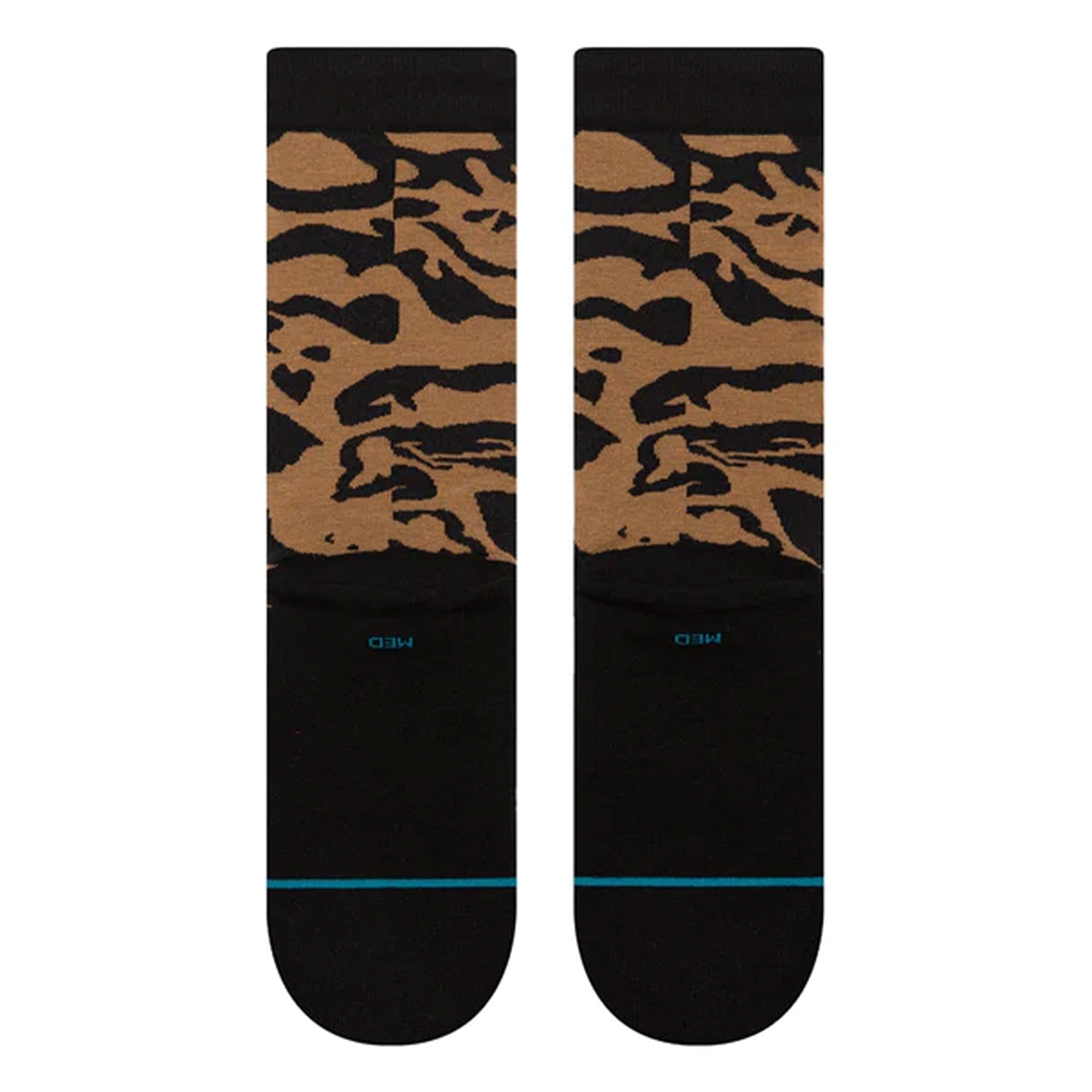 Stance Wmns Animalistic Crew Socks Black / Brown Socks Material | Overkill