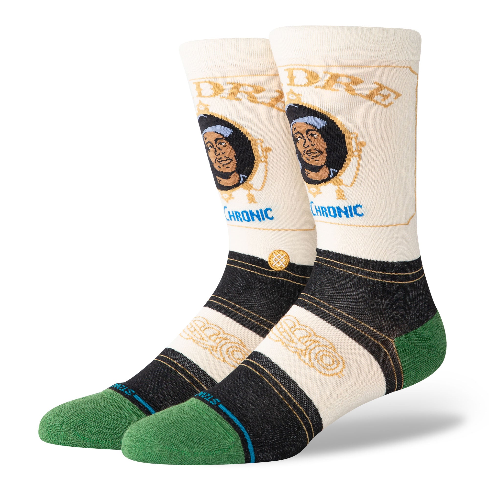 Stance The Chronic Crew Socks Black Socks A545A25THE-BLK | Overkill