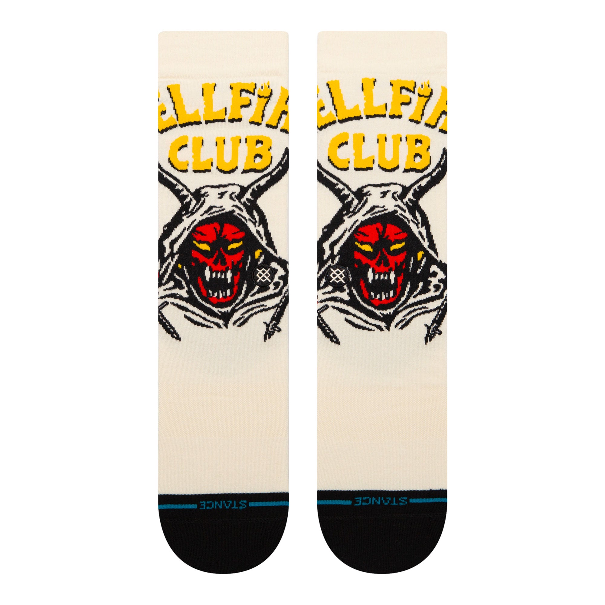 Stance Hellfire Socks Vintage White Socks Close-up | Overkill